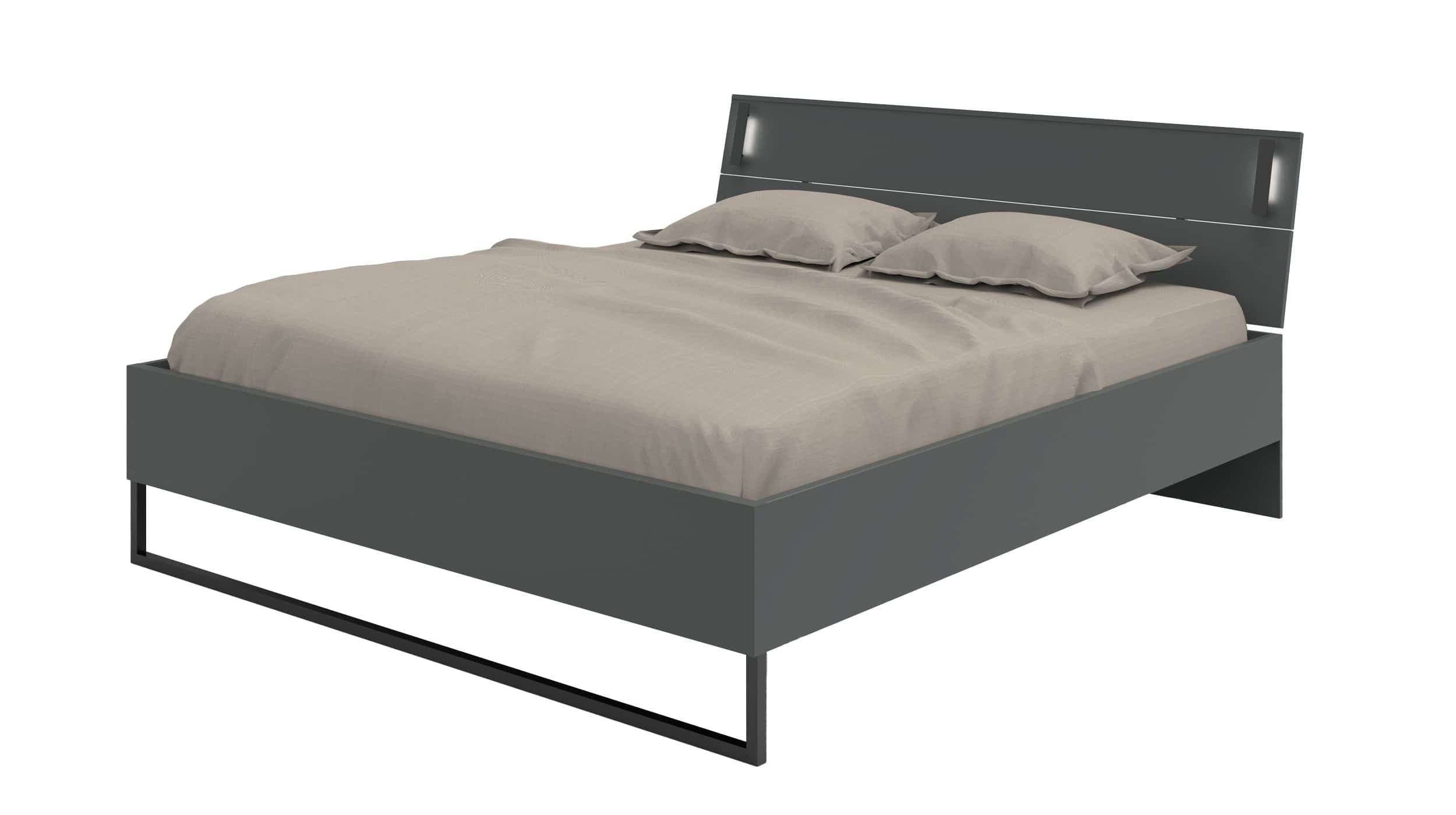 Doppelbett Futonbett 180 x 200 cm graphit - SAIGON Doppelbett Futonbett 180 x 200 cm graphit - SAIGON