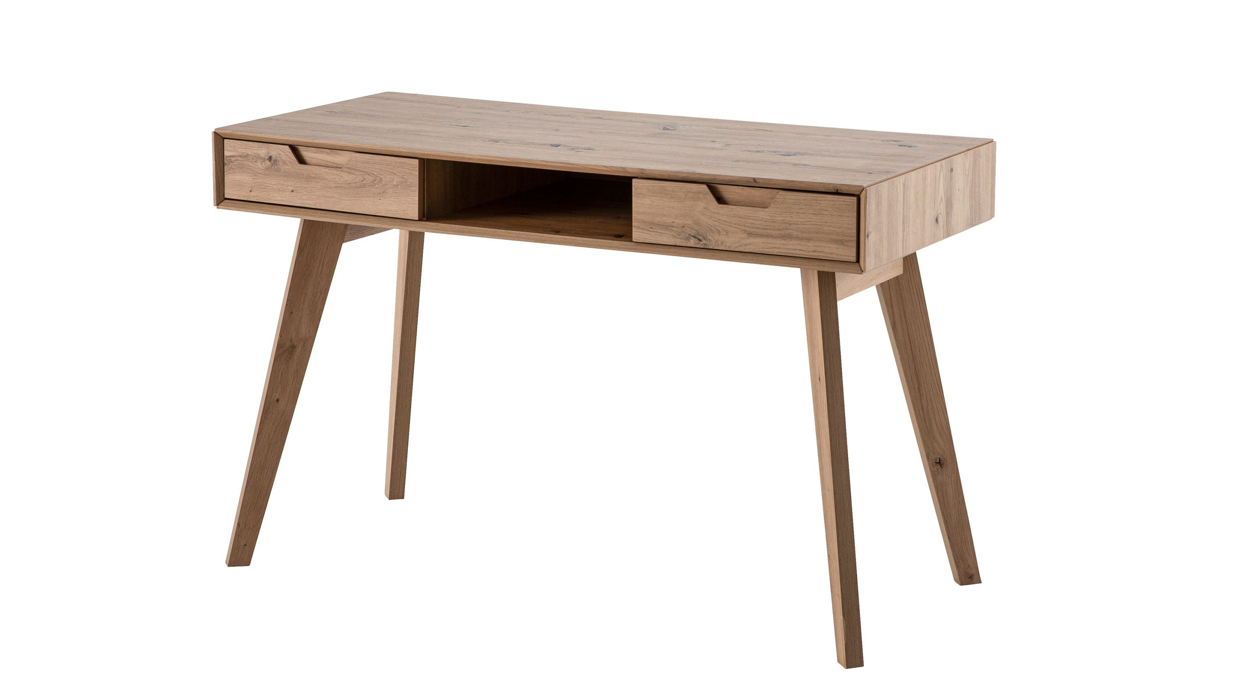 Schreibtisch Eiche teilmassiv - 120 cm - HELSING Schreibtisch Eiche teilmassiv - 120 cm - HELSING