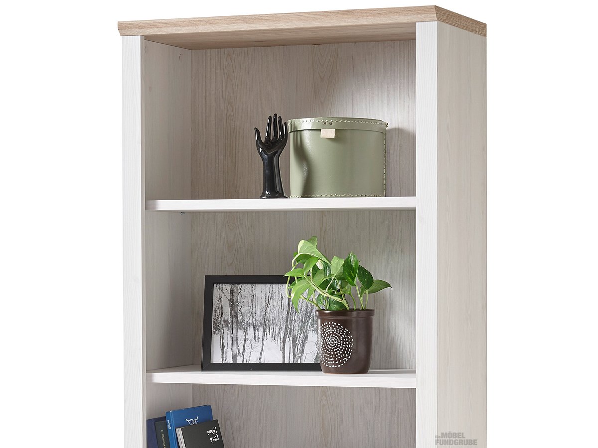 Büroregal San Remo Eiche - Sibiu Lärche 202 cm - ROMANCE