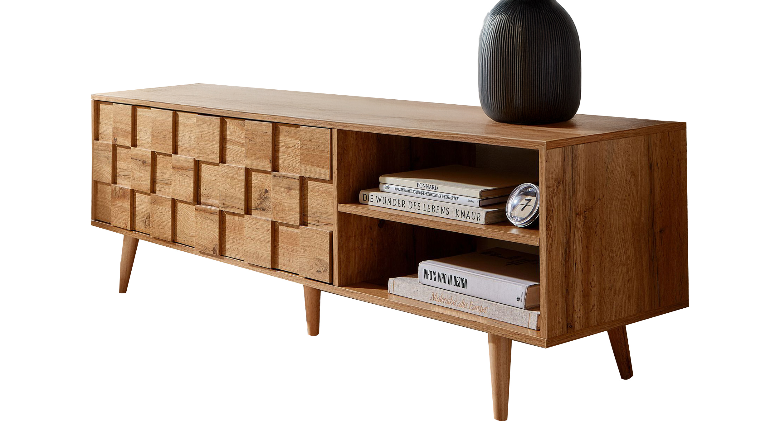 TV - Lowboard Eiche teilmassiv 160 cm - OAKVIN TV - Lowboard Eiche teilmassiv 160 cm - OAKVIN