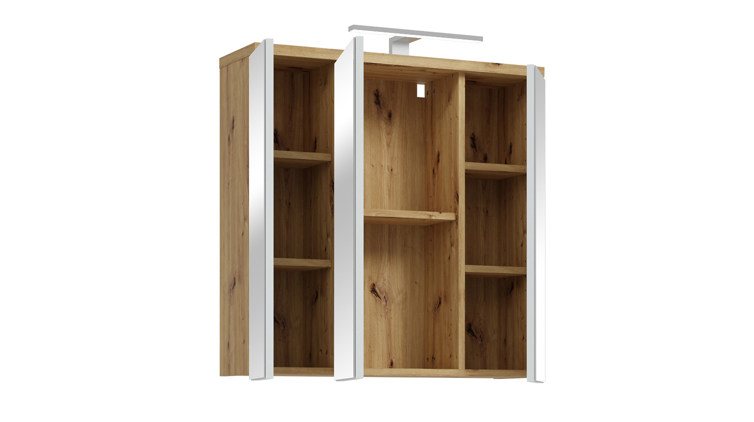Spiegelschrank mit Beleuchtung Artisan Eiche 68 cm - VERIS