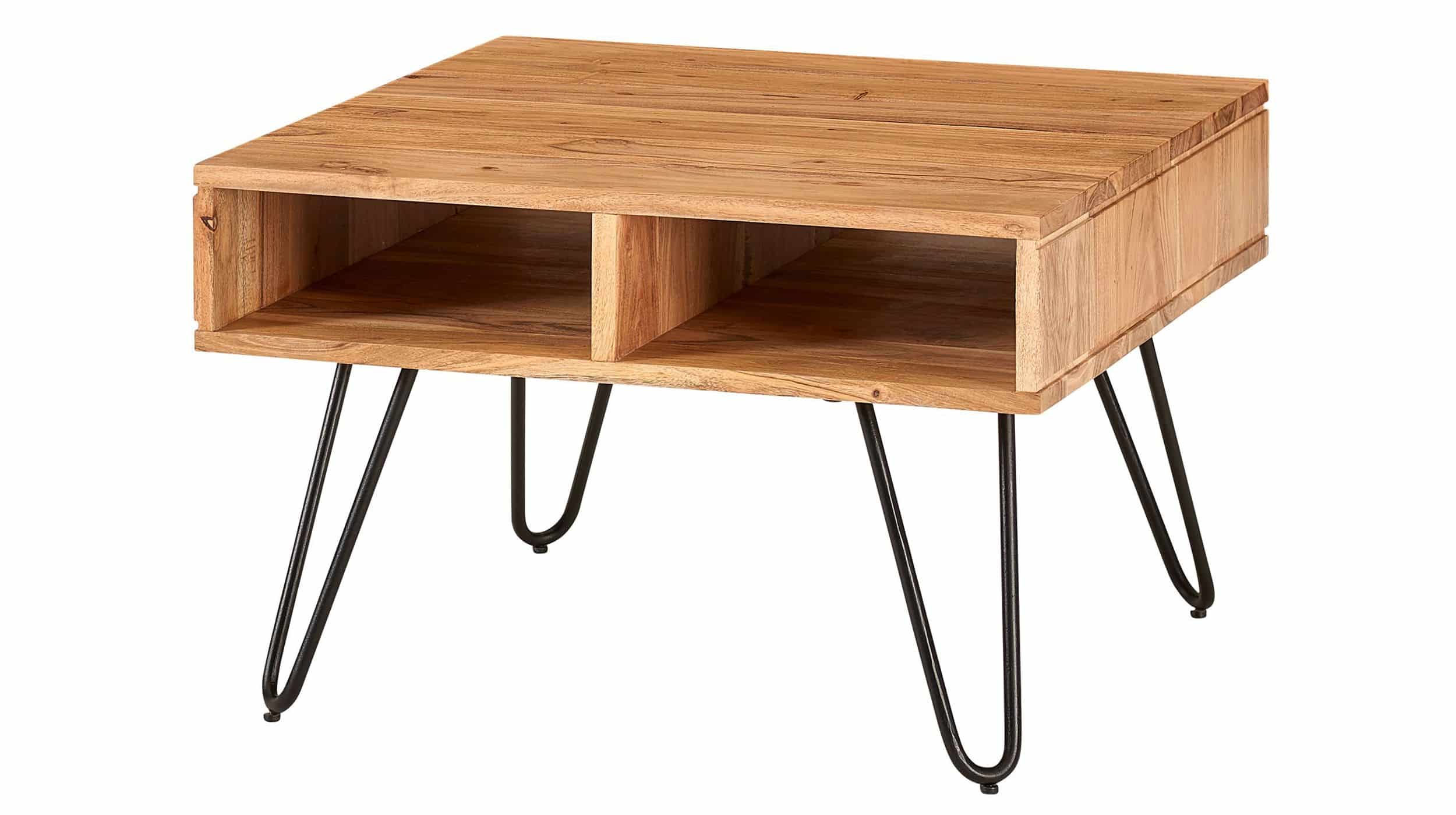 Couchtisch Akazie massiv lackiert 60 x 40 cm - VILDA Couchtisch Akazie massiv lackiert 60 x 40 cm - VILDA