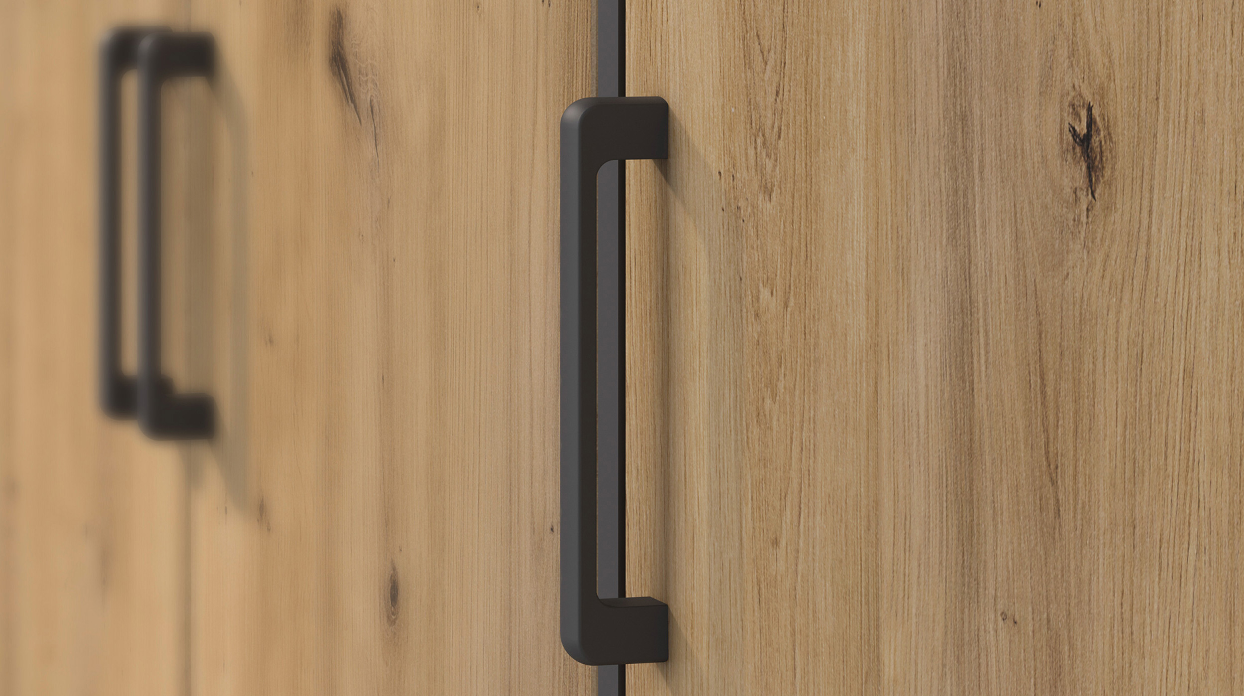 Kleiderschrank 187 cm Artisan Eiche - grau - VOYAGER