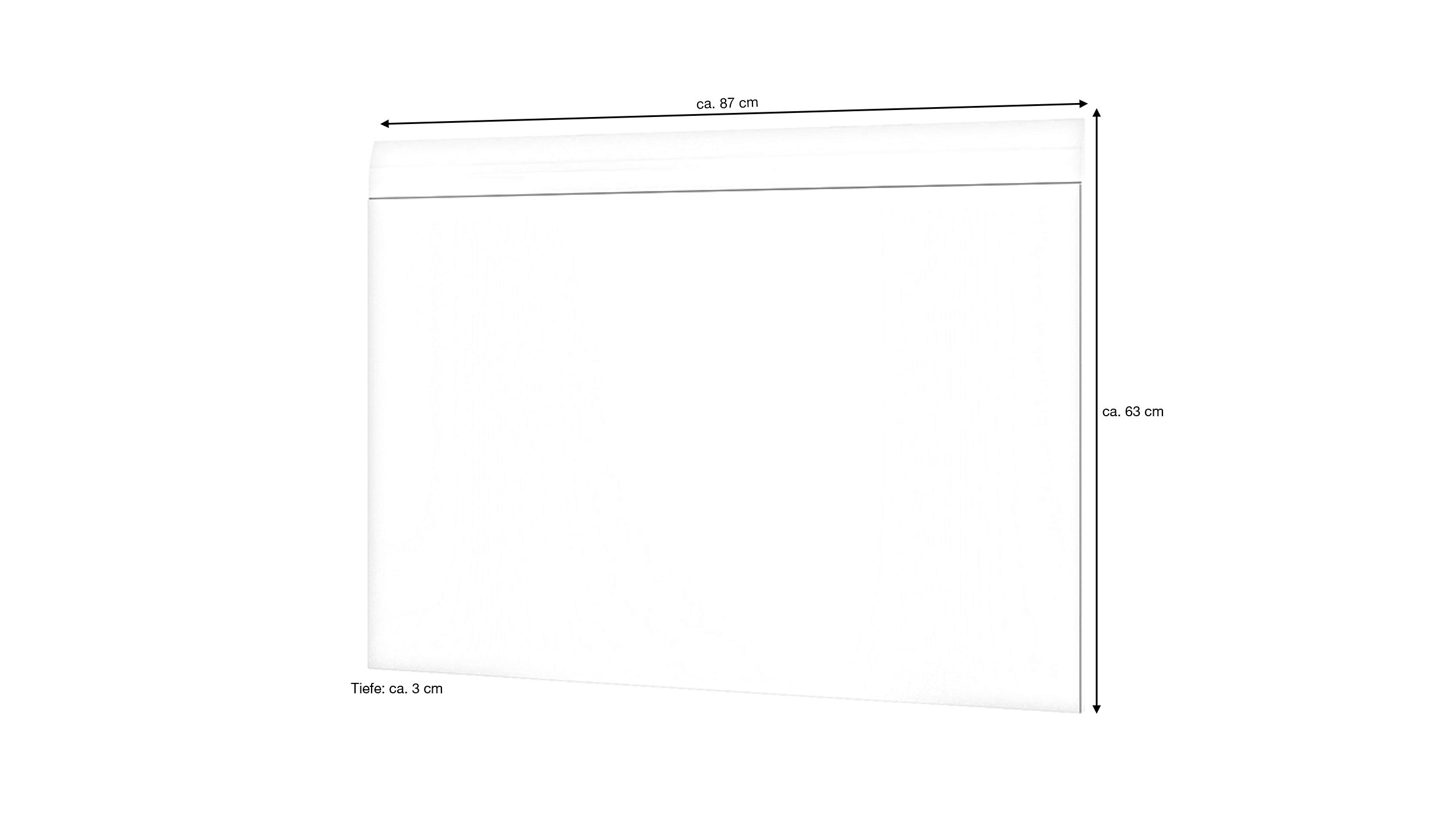 Wandspiegel weiß hochglanz 87 cm - MERANO
