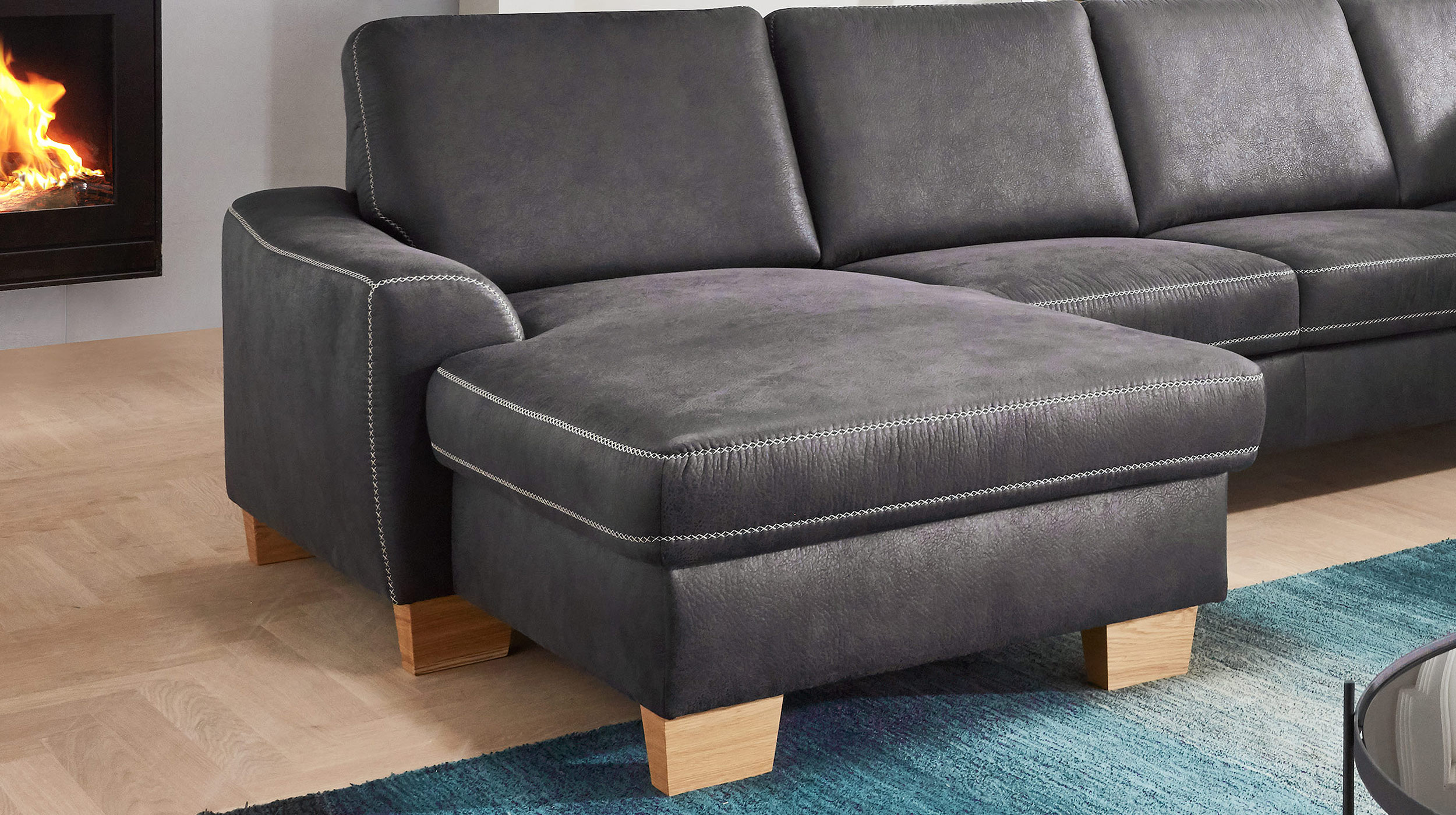 Couchliebe® Wohnlandschaft planbar - anthrazit - Basis Version - STICK