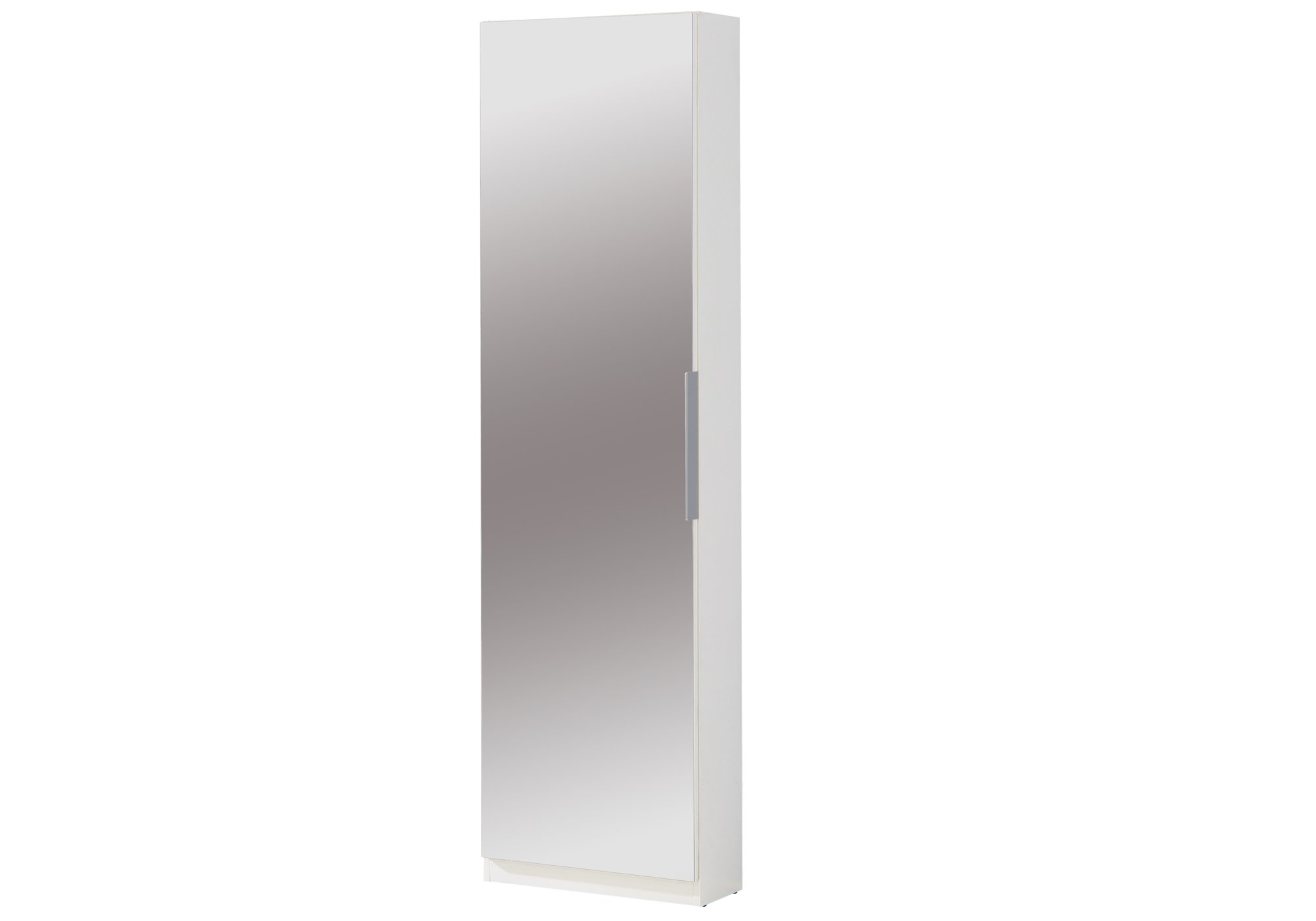 Schuhschrank weiß 180 cm - mit Spiegeltür - CALMA Schuhschrank weiß 180 cm - mit Spiegeltür - CALMA