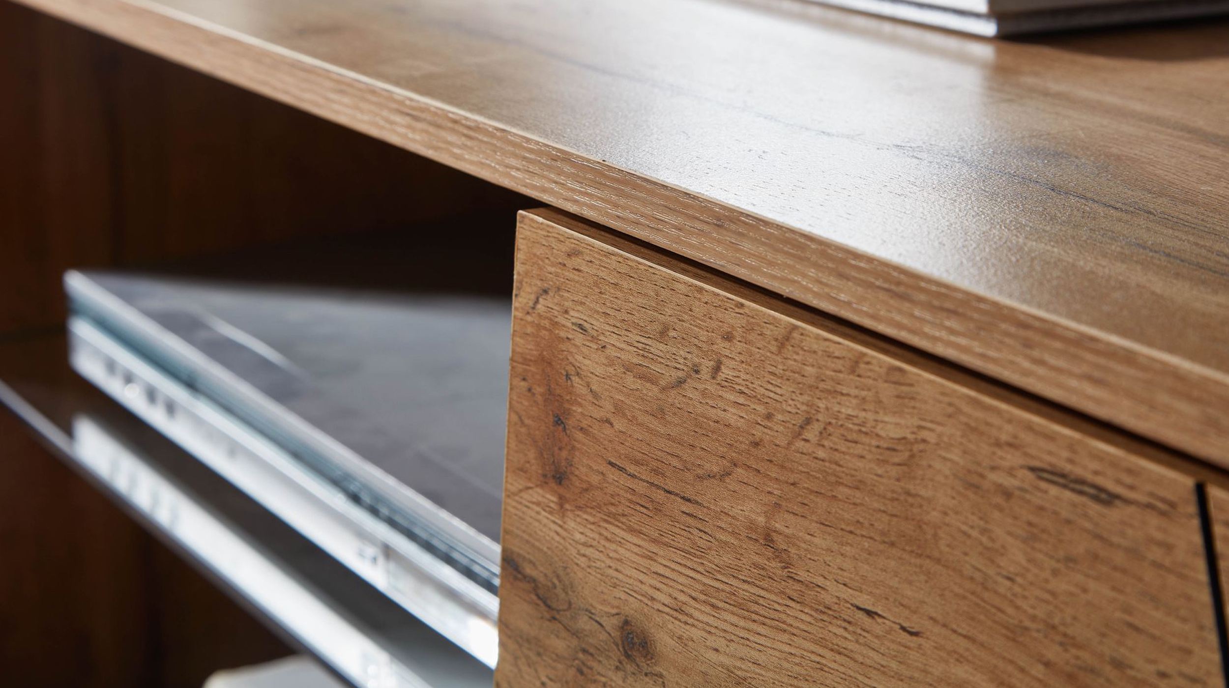 TV - Lowboard Eiche 160 cm - 2-türig - ELVAR 