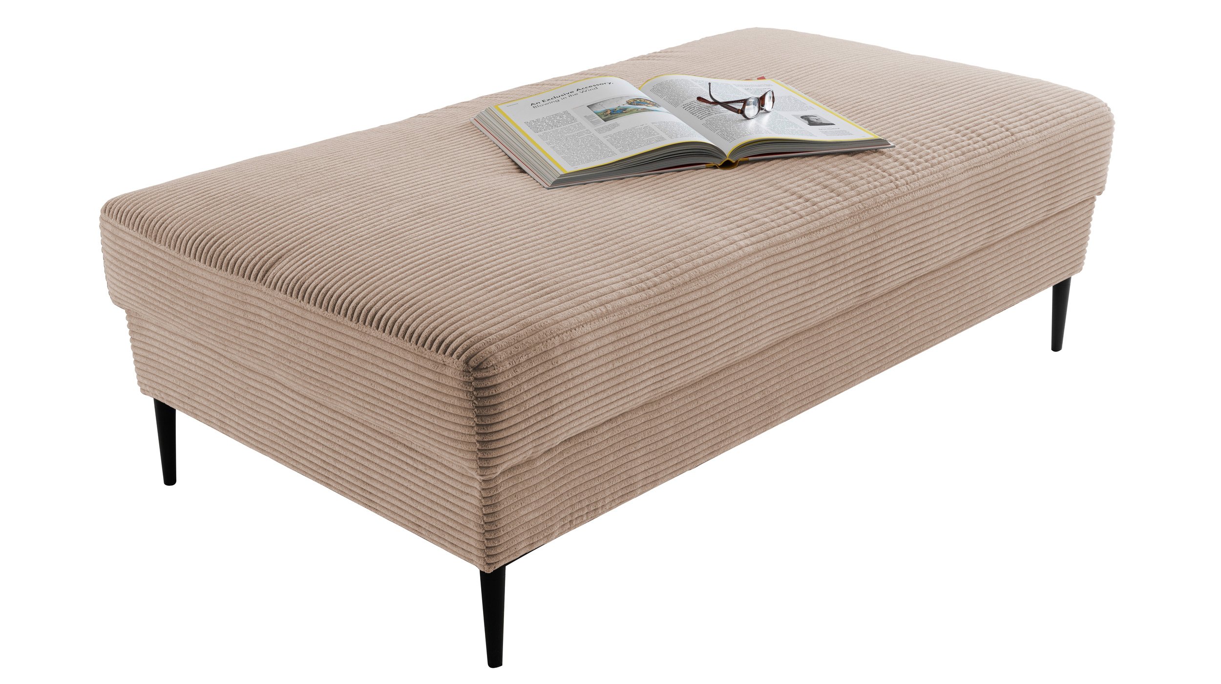 Hocker Sitzhocker 140 x 75 cm Cord caramel - SUMMER Hocker Sitzhocker 140 x 75 cm Cord caramel - SUMMER