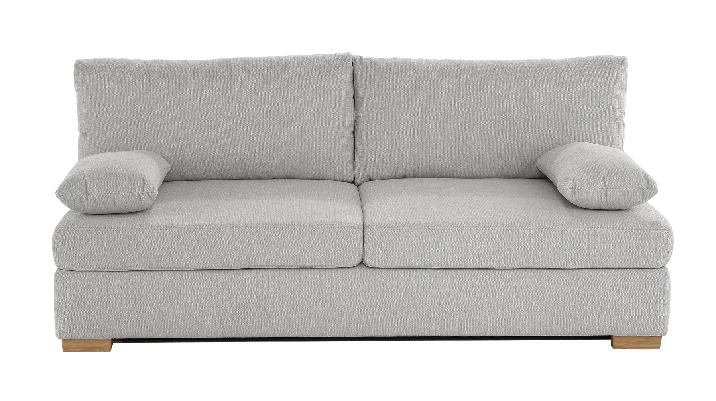 Schlafsofa grau Bettkasten Dauerschläfer Federkern 201 cm - JELKO Schlafsofa grau Bettkasten Dauerschläfer Federkern 201 cm - JELKO