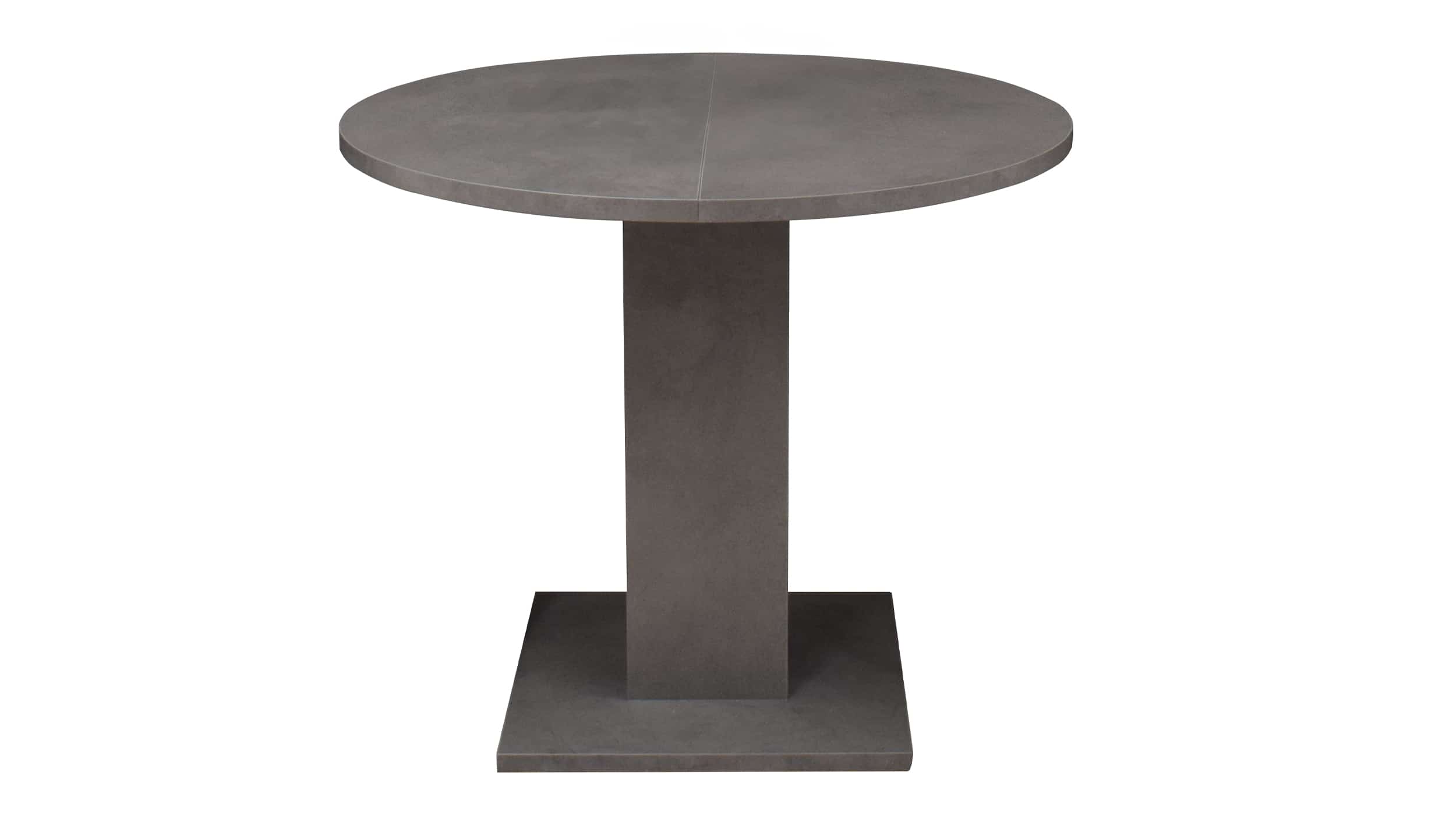 Esstisch rund ausziehbar 90 cm graphit - TAP Esstisch rund ausziehbar 90 cm graphit - TAP