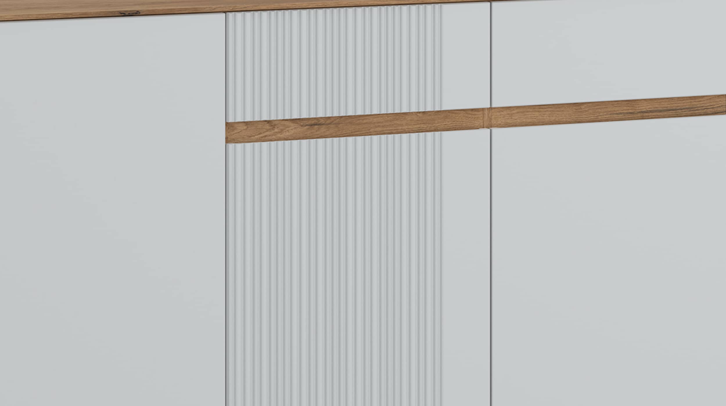 Sideboard grau - Coast Evoke Eiche 150 cm - MANILLA