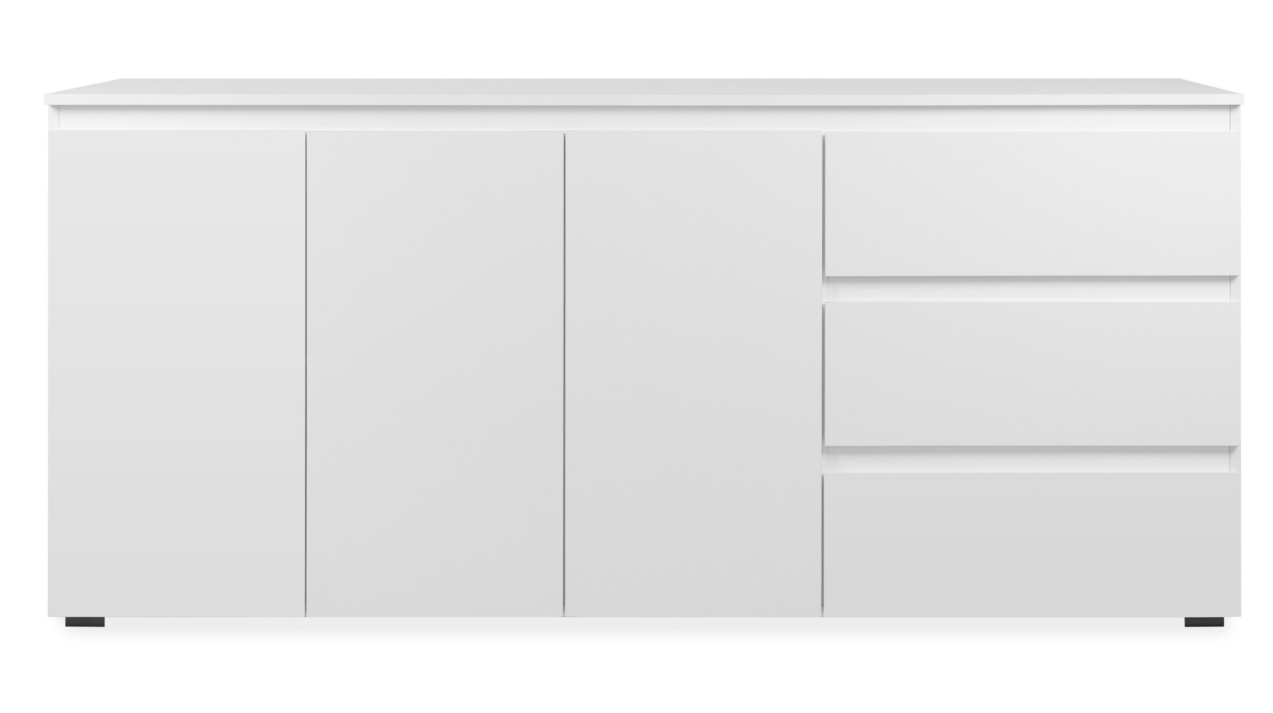 Sideboard mit 3 Schubladen - weiß matt 178 cm - IMAGE Sideboard mit 3 Schubladen - weiß matt 178 cm - IMAGE