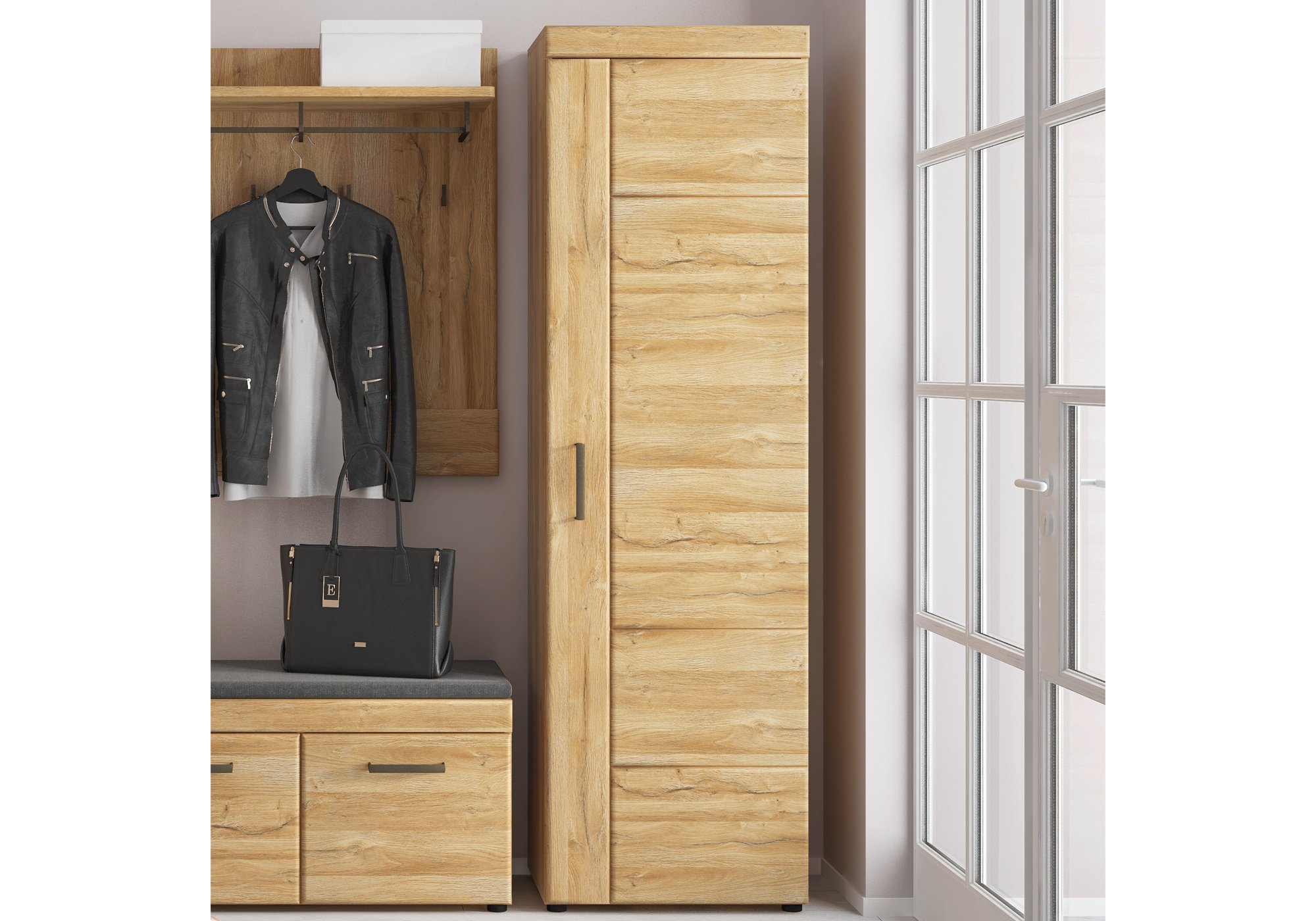 Garderobenschrank Grandson Eiche 195 cm - CORTINA