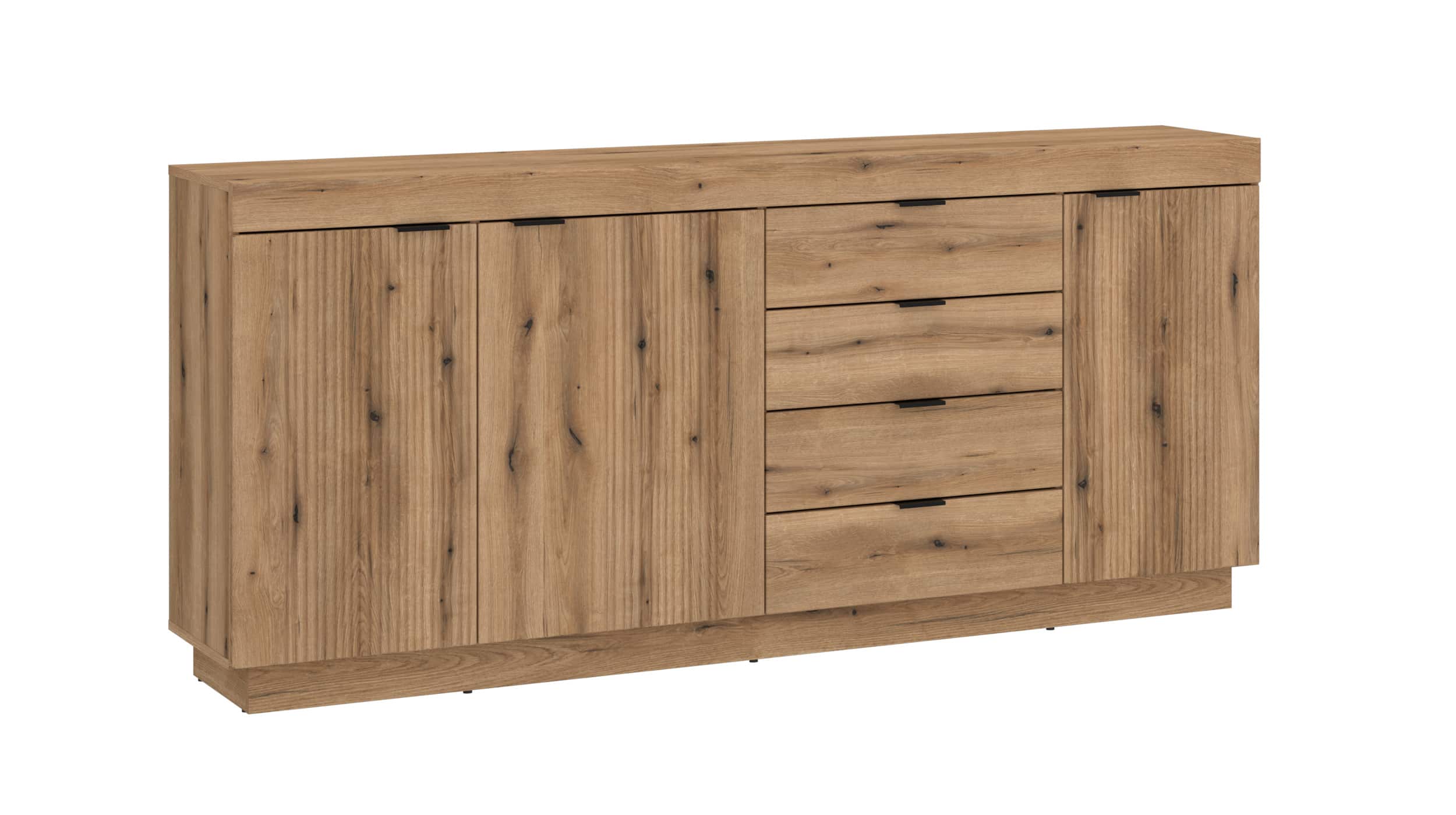 Sideboard 4 Schubladen Coast Evoke Eiche 186 cm - DELAMAR Kommode