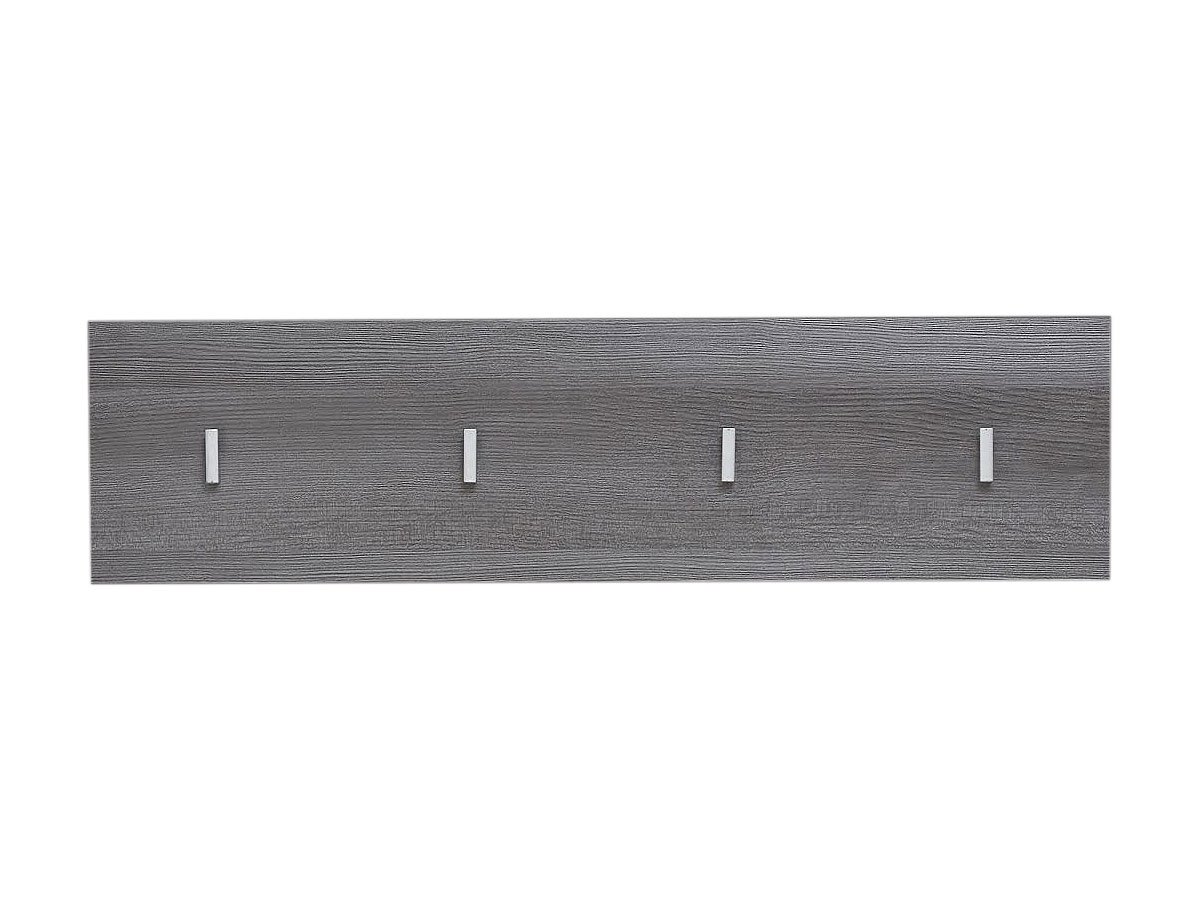 Wandgarderobe Paneel Höhe 21 cm Rauchsilber - LINE Wandgarderobe Paneel Höhe 21 cm Rauchsilber - LINE