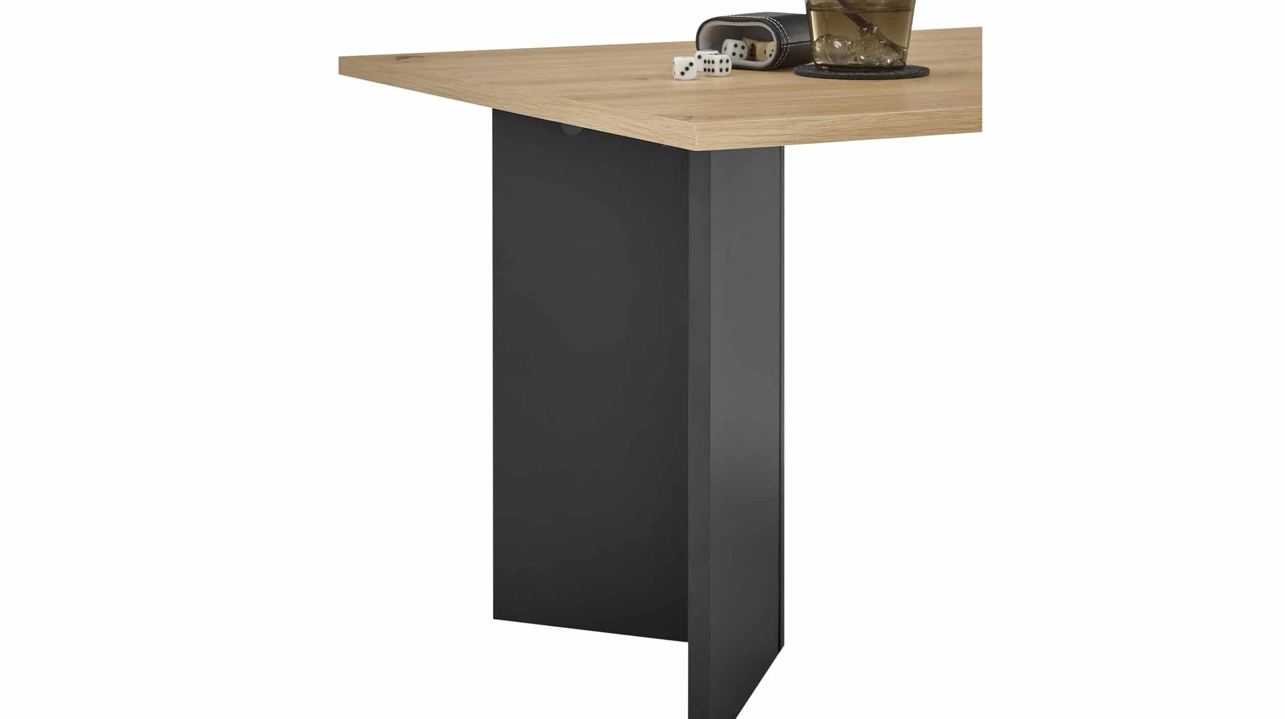 Couchtisch Artisan Eiche - grau - 86 x 58 cm - MINIMAL