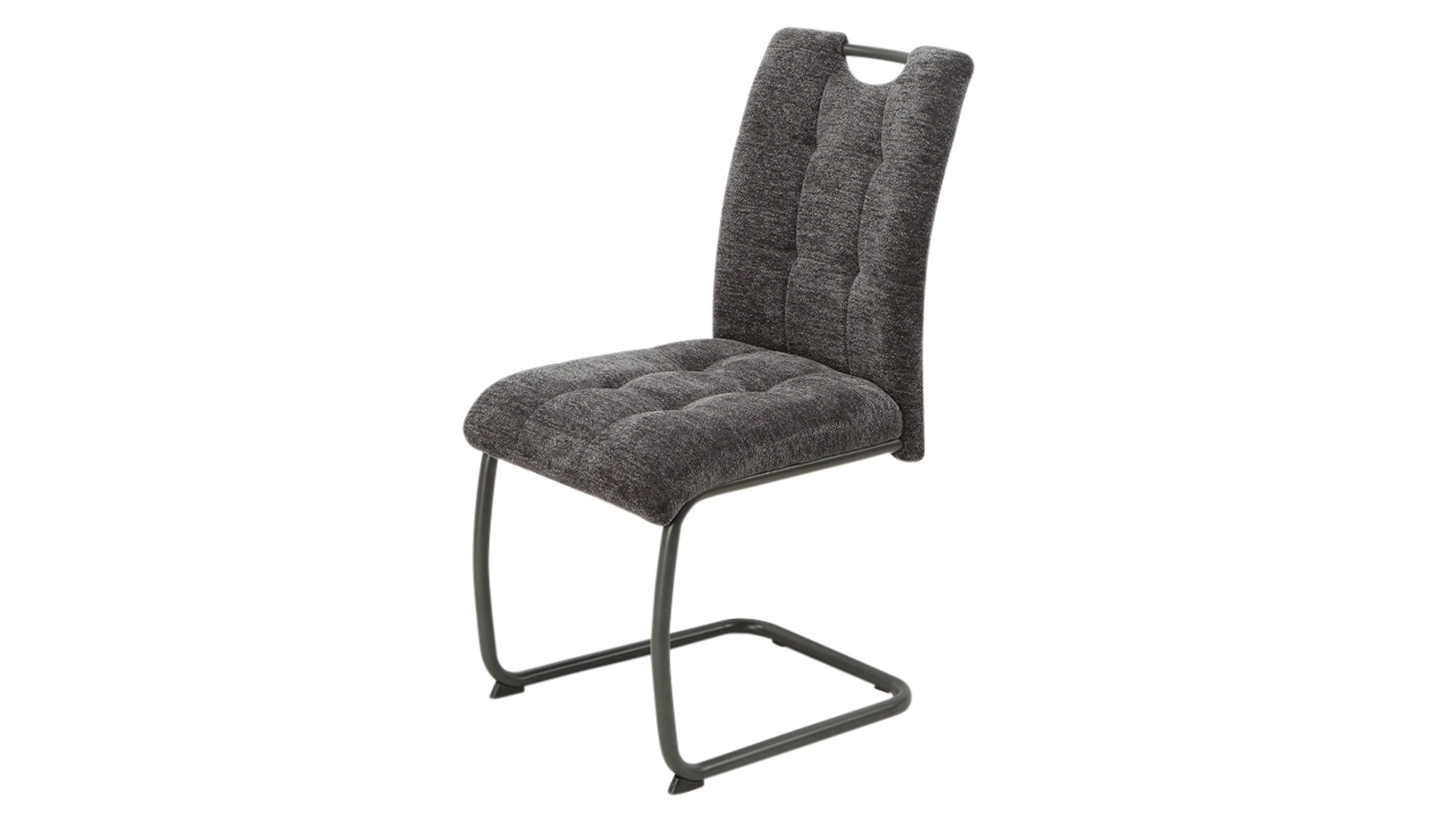 Schwingstuhl anthrazit - TEDDY OPTIK - Webstoff - KARLA Schwingstuhl anthrazit Freischwinger Webstoff - KARLA