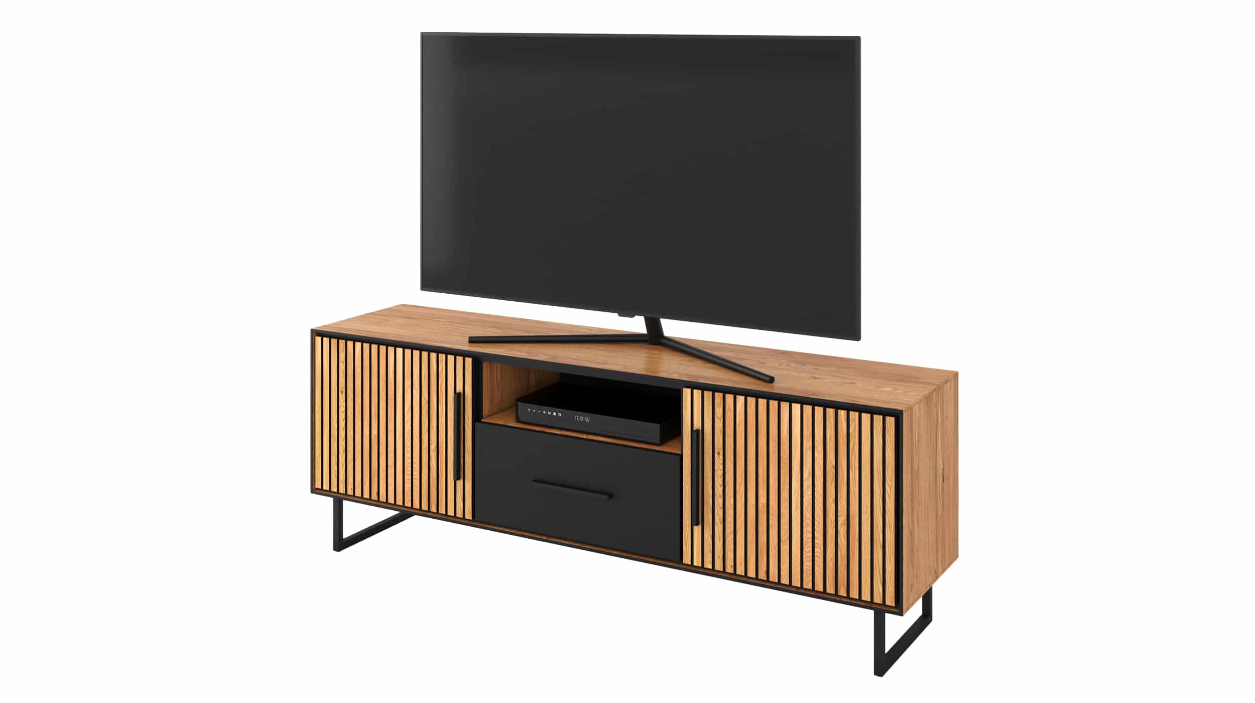 TV - Lowboard Eiche geölt 185 cm - BELLA TV - Lowboard Eiche geölt 185 cm - BELLA