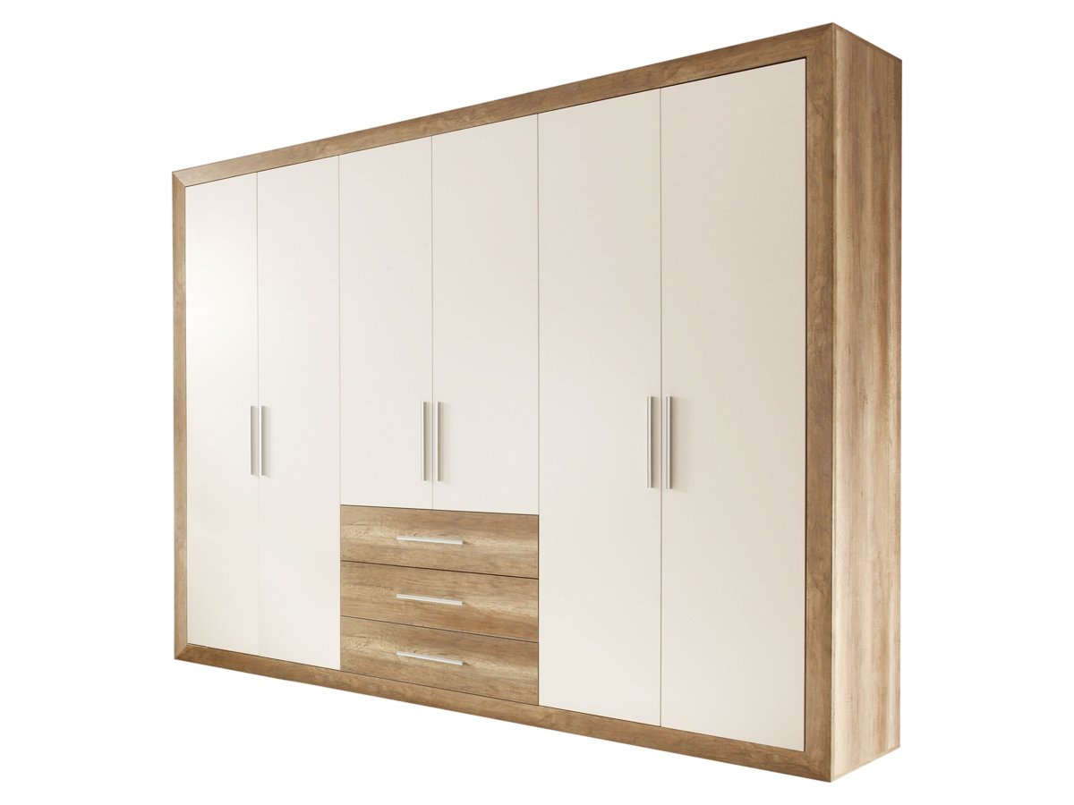 Kleiderschrank Monument Oak - weiß 289 cm - FERNANDO Kleiderschrank Monument Oak - weiß 289 cm - FERNANDO