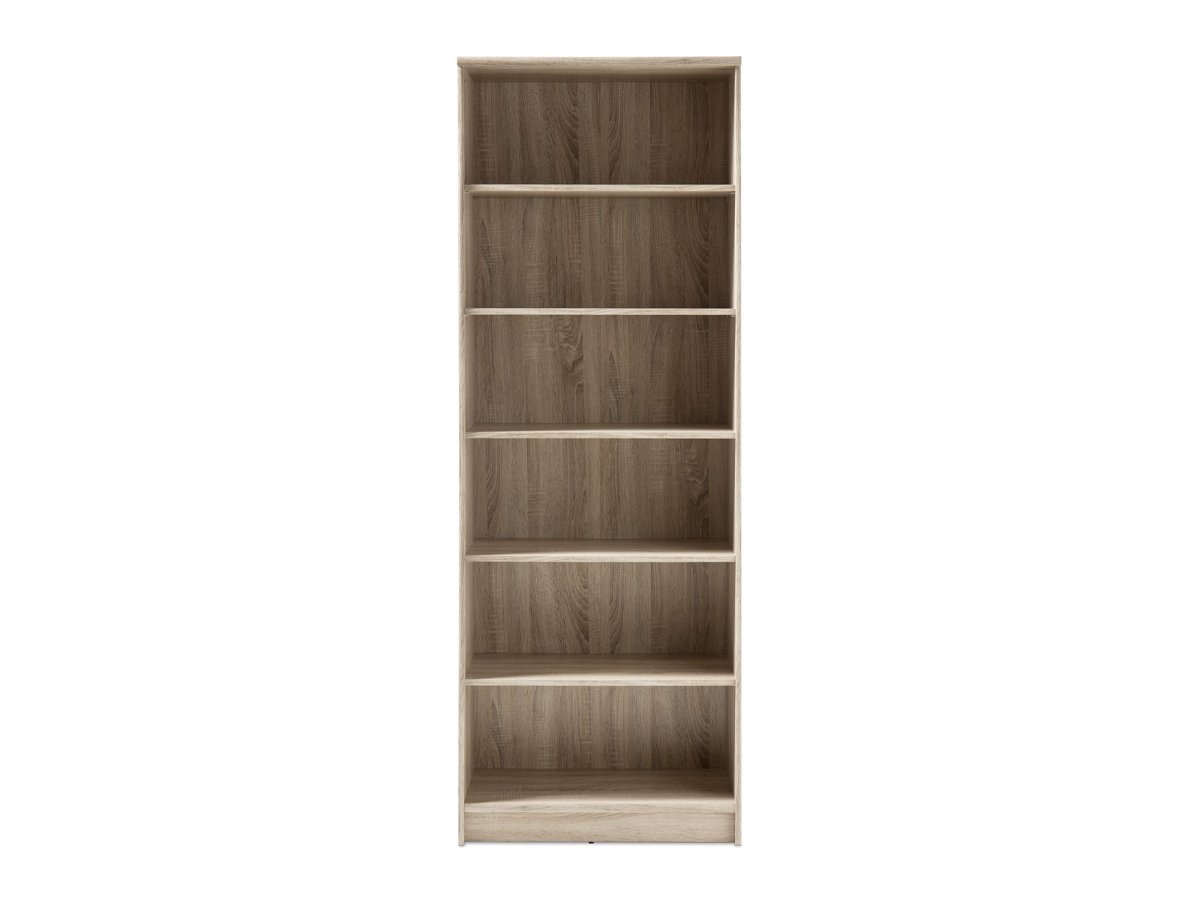 Bücherregal Standregal Sonoma Eiche 72 x 198 cm - 5 Einlegeböden - OPTIMUS Bücherregal Standregal Sonoma Eiche 72 x 198 cm - 5 Einlegeböden - OPTIMUS