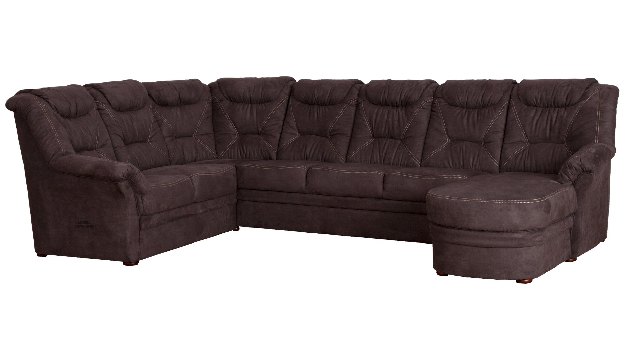 Wohnlandschaft braun 343 x 228 cm - NELSON Wohnlandschaft braun 343 x 228 cm - NELSON