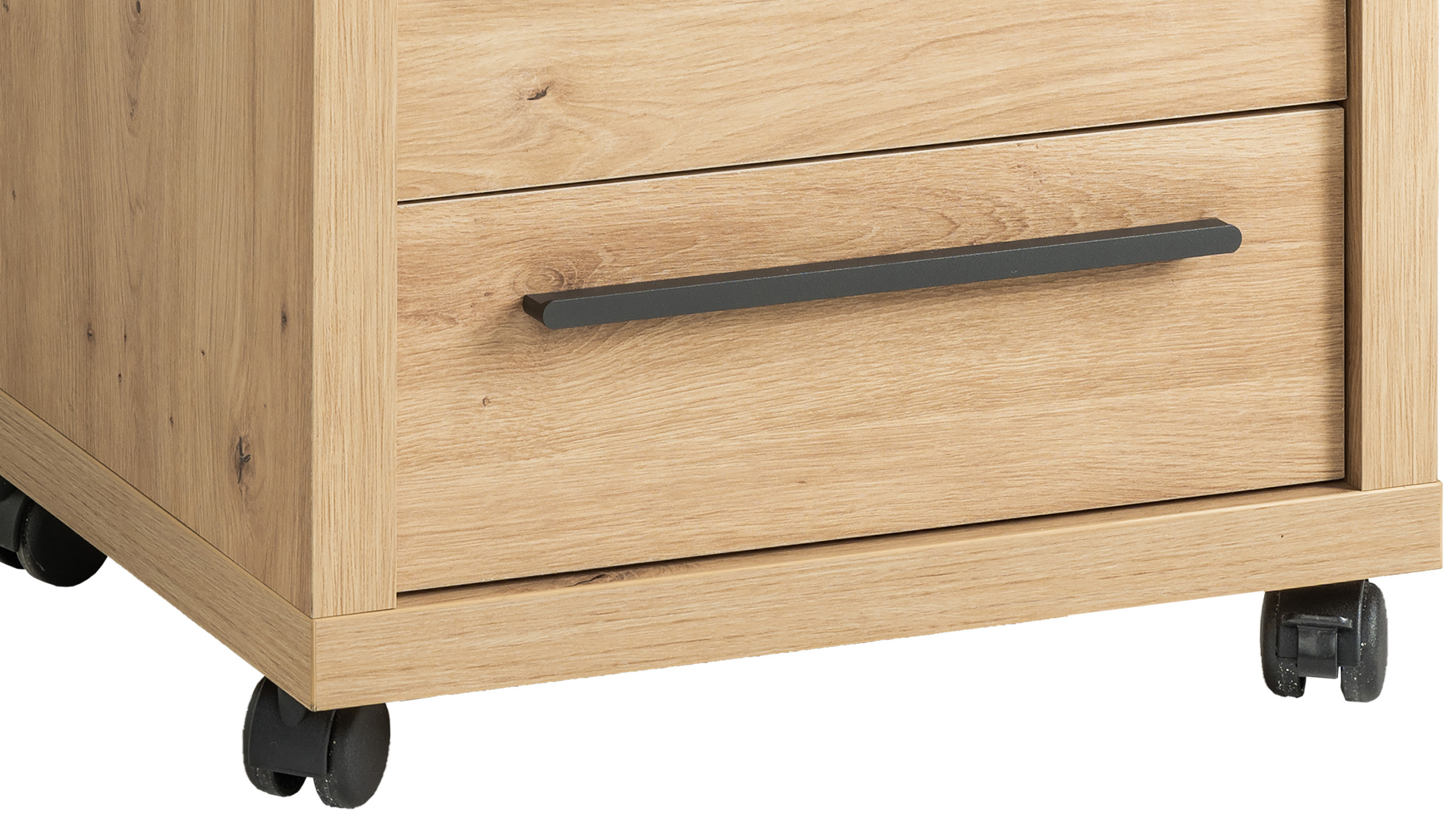 Rollcontainer Artisan Eiche 54 x 64 cm 3 Schubladen - RILEGA