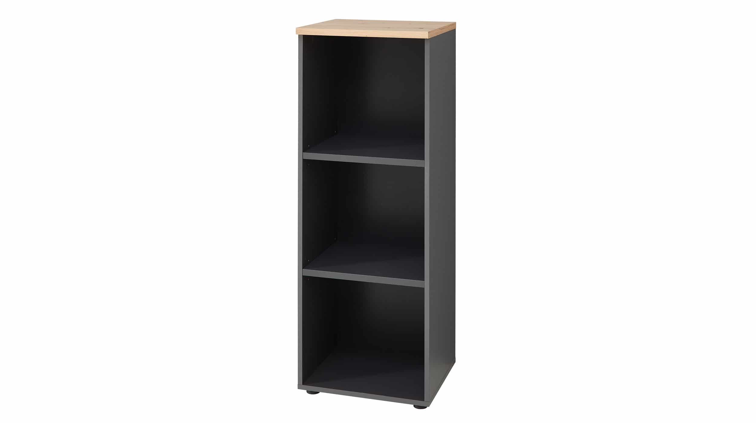 Büroregal graphit - Artisan Eiche 45 x 122 cm - MEMPHIS Büroregal graphit - Artisan Eiche 122 cm - MEMPHIS