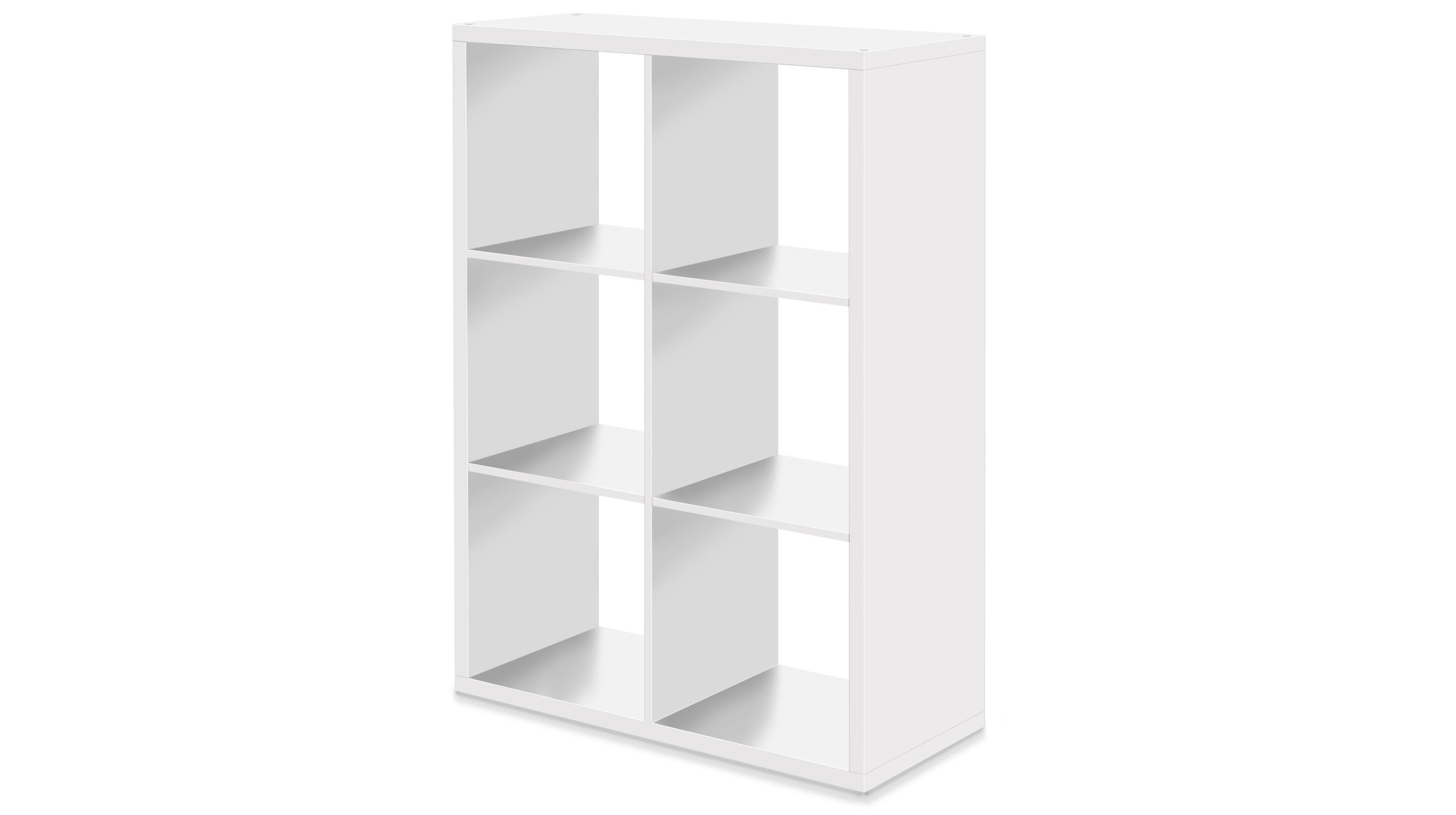 Standregal weiß 73 x 107 cm - 6 Fächer - MAX Standregal weiß 73 x 107 cm - 6 Fächer - MAX