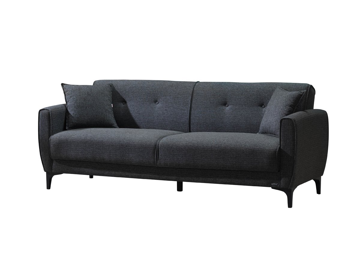 Einzelsofa 3-Sitzer anthrazit 208 cm Schlaffunktion - SAHIN Einzelsofa 3-Sitzer anthrazit 208 cm Schlaffunktion - SAHIN