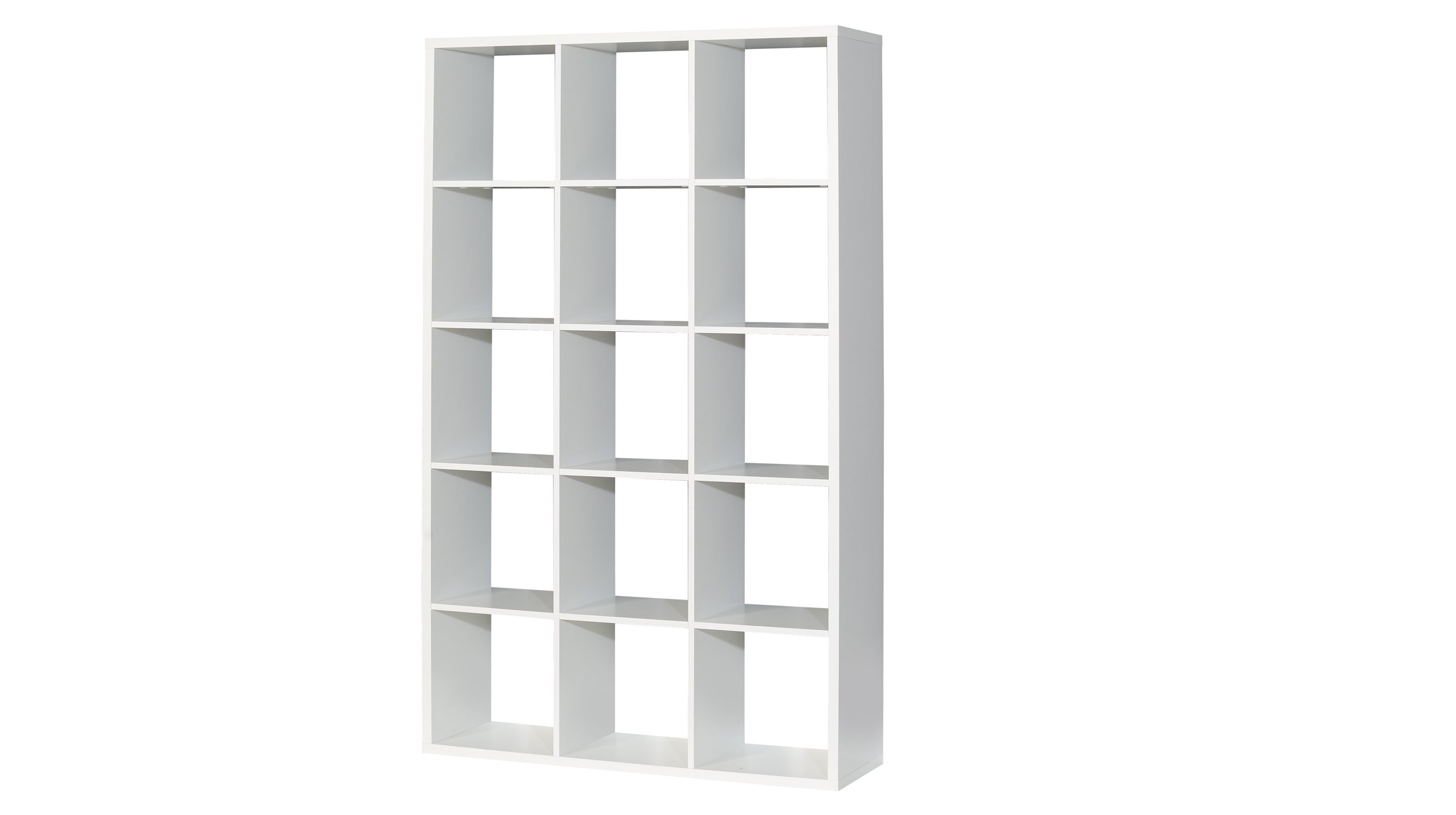 Raumteiler Regal weiß 107 x 176 cm - 15 Fächer - MAURO Raumteiler Regal weiß 107 x 176 cm - 15 Fächer - MAURO