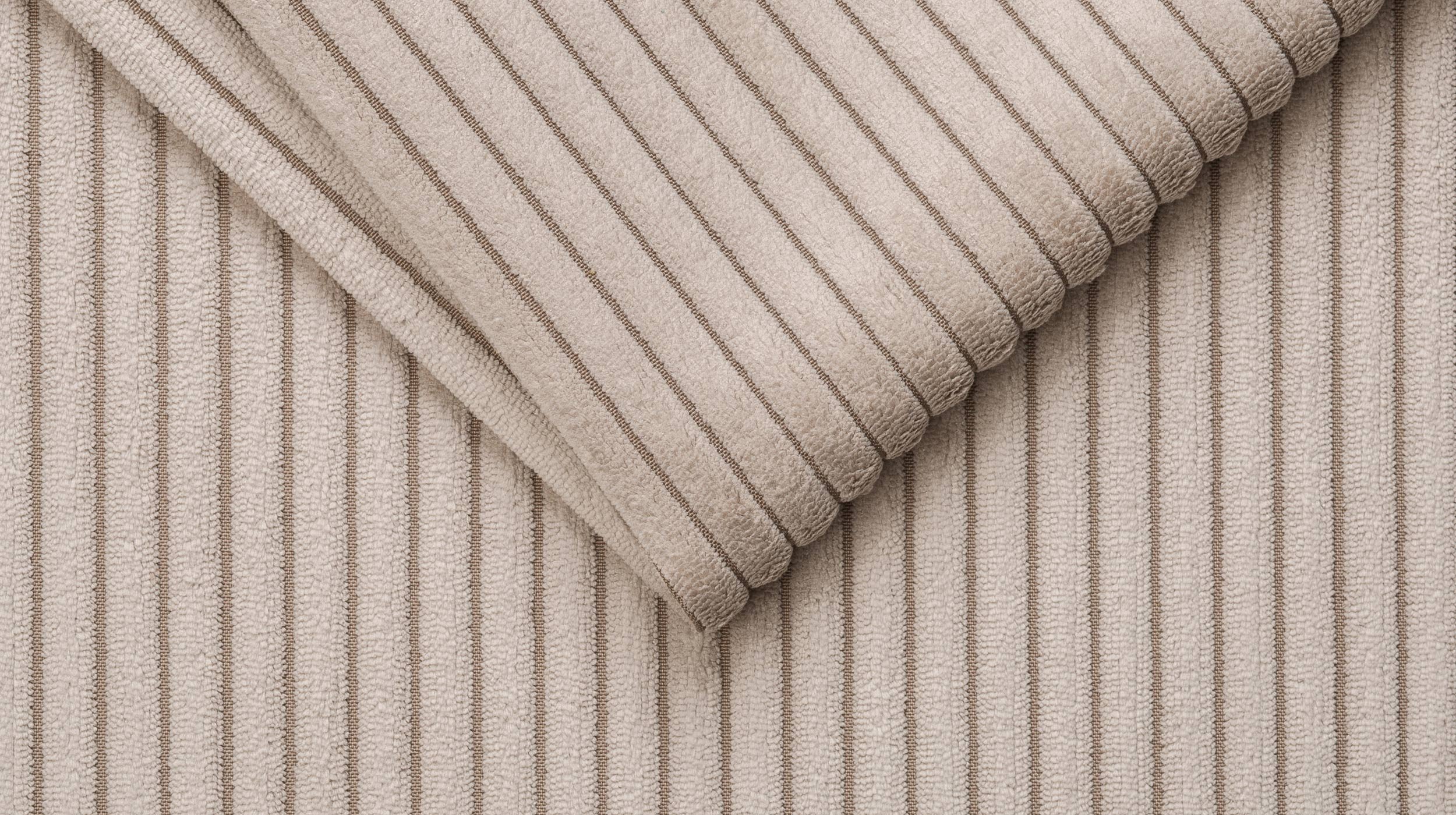 Hocker Sitzhocker 140 x 75 cm Cordbezug beige - SUMMER