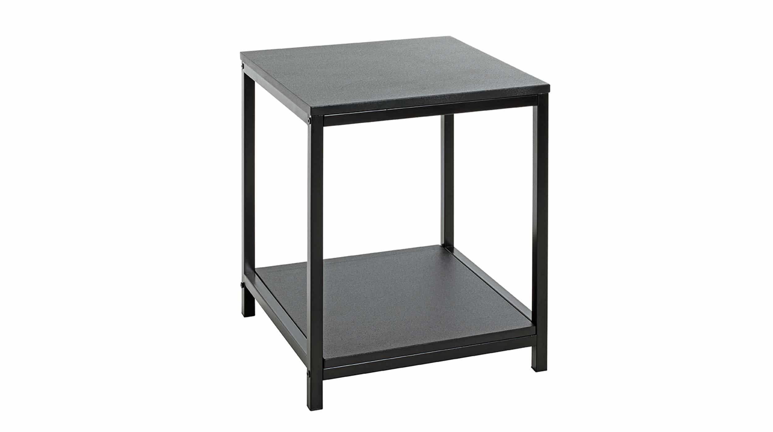Beistelltisch schwarz - quadratisch - LUGANO Beistelltisch schwarz quadratisch 40 x 50 x 40 cm - LUGANO