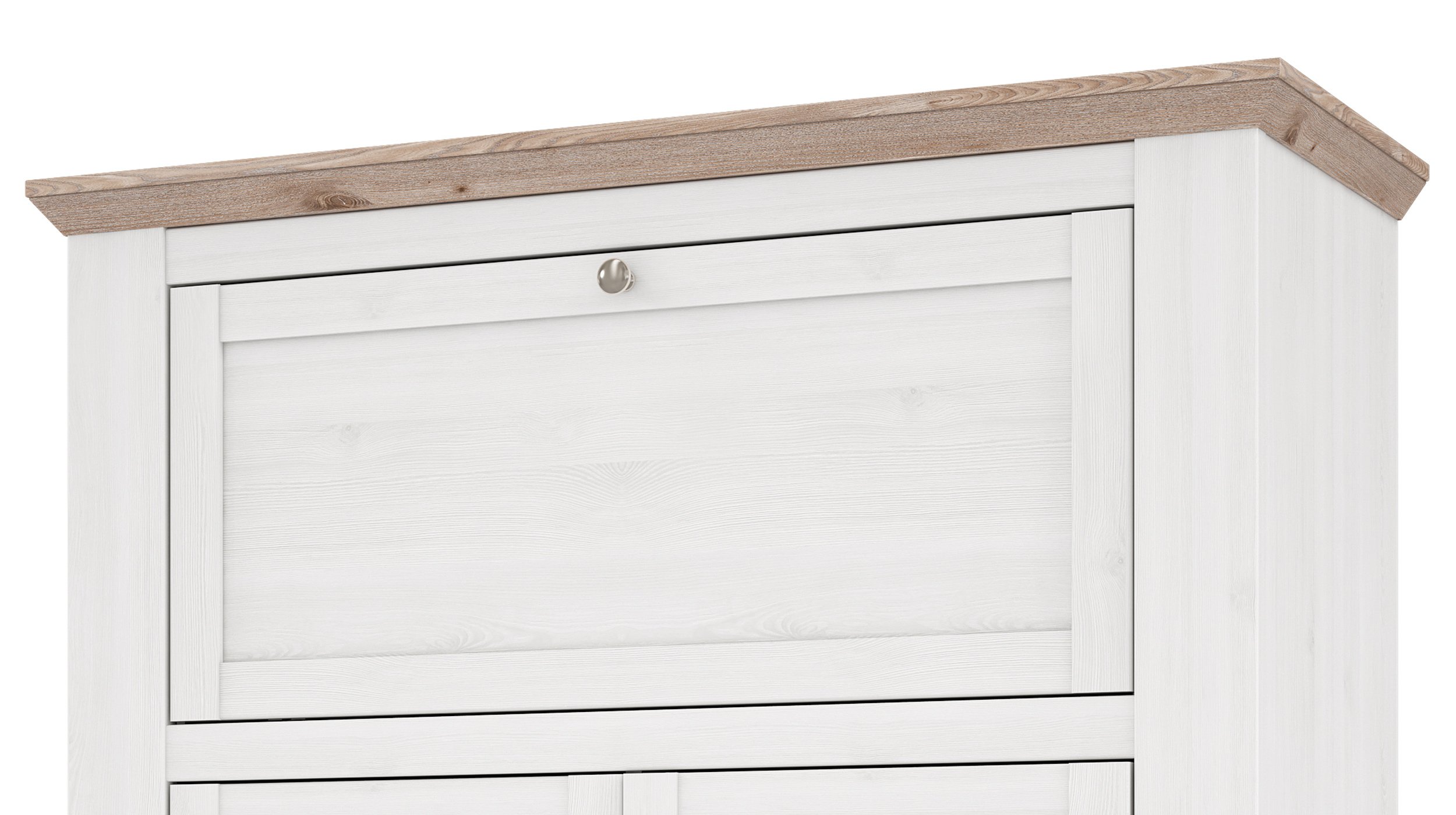 Highboard Schneeeiche - 136 cm mit Türklappe - ILOPPA