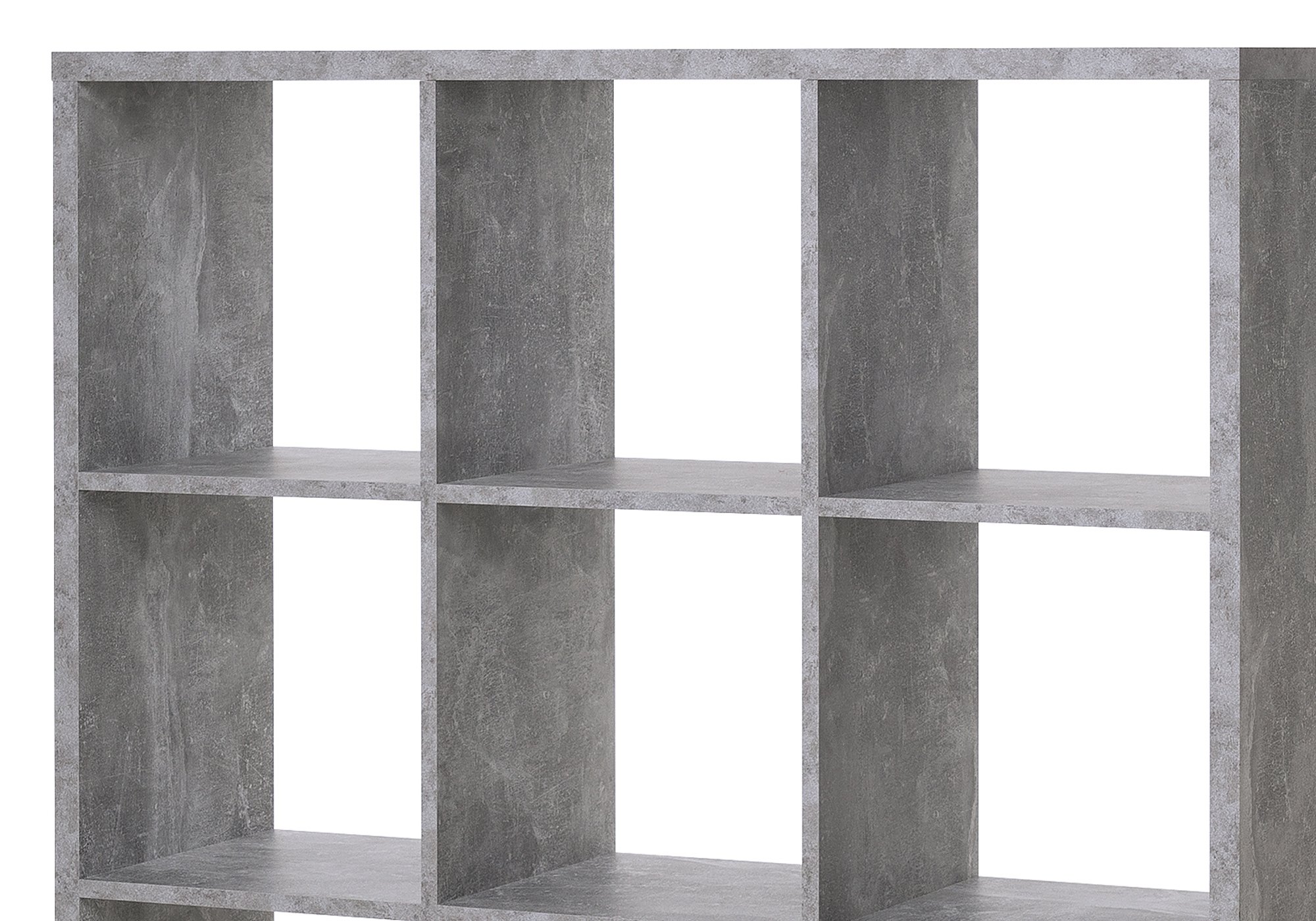 Standregal Betonoptik 107 x 107 cm - 9 Fächer - MAX