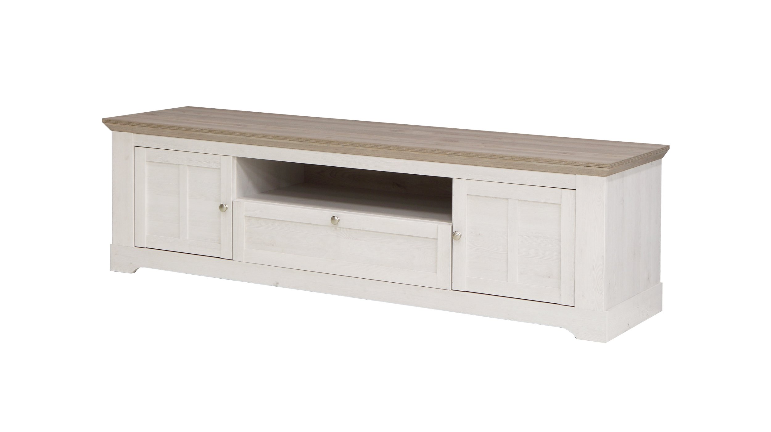 TV - Lowboard Schneeeiche 205 cm - Landhausstil - ILOPPA TV - Lowboard Schneeeiche 205 cm - Landhausstil - ILOPPA