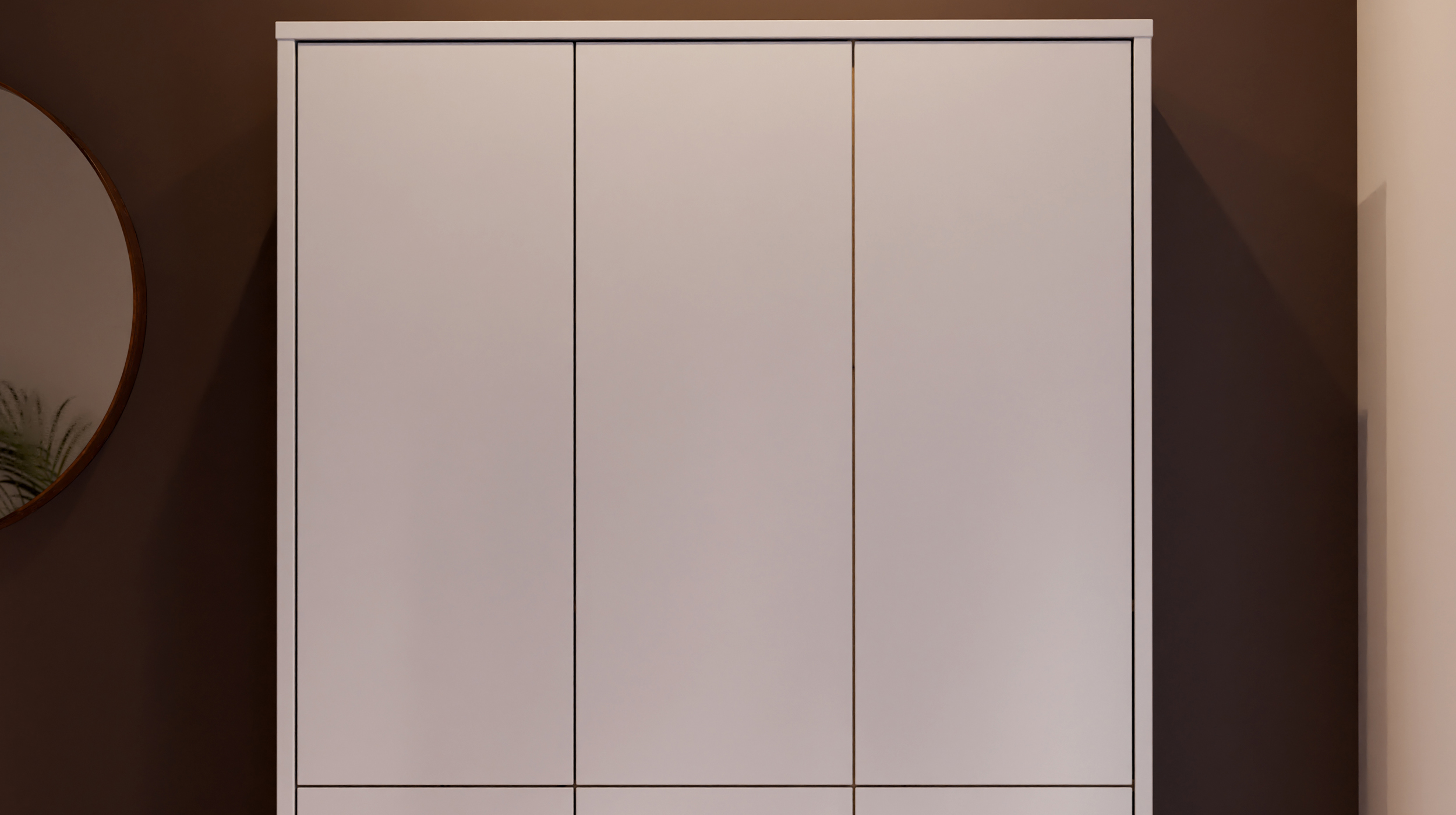 Schuhschrank hellgrau 109 x 192 cm 6-türig - ALICE