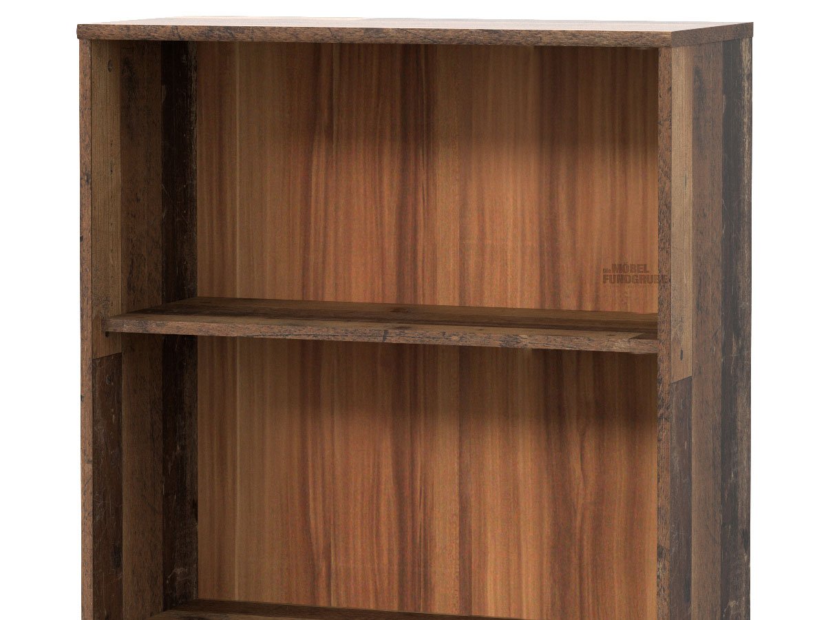 Bücherregal Standregal Old Wood Höhe 111 cm - TEMPRA