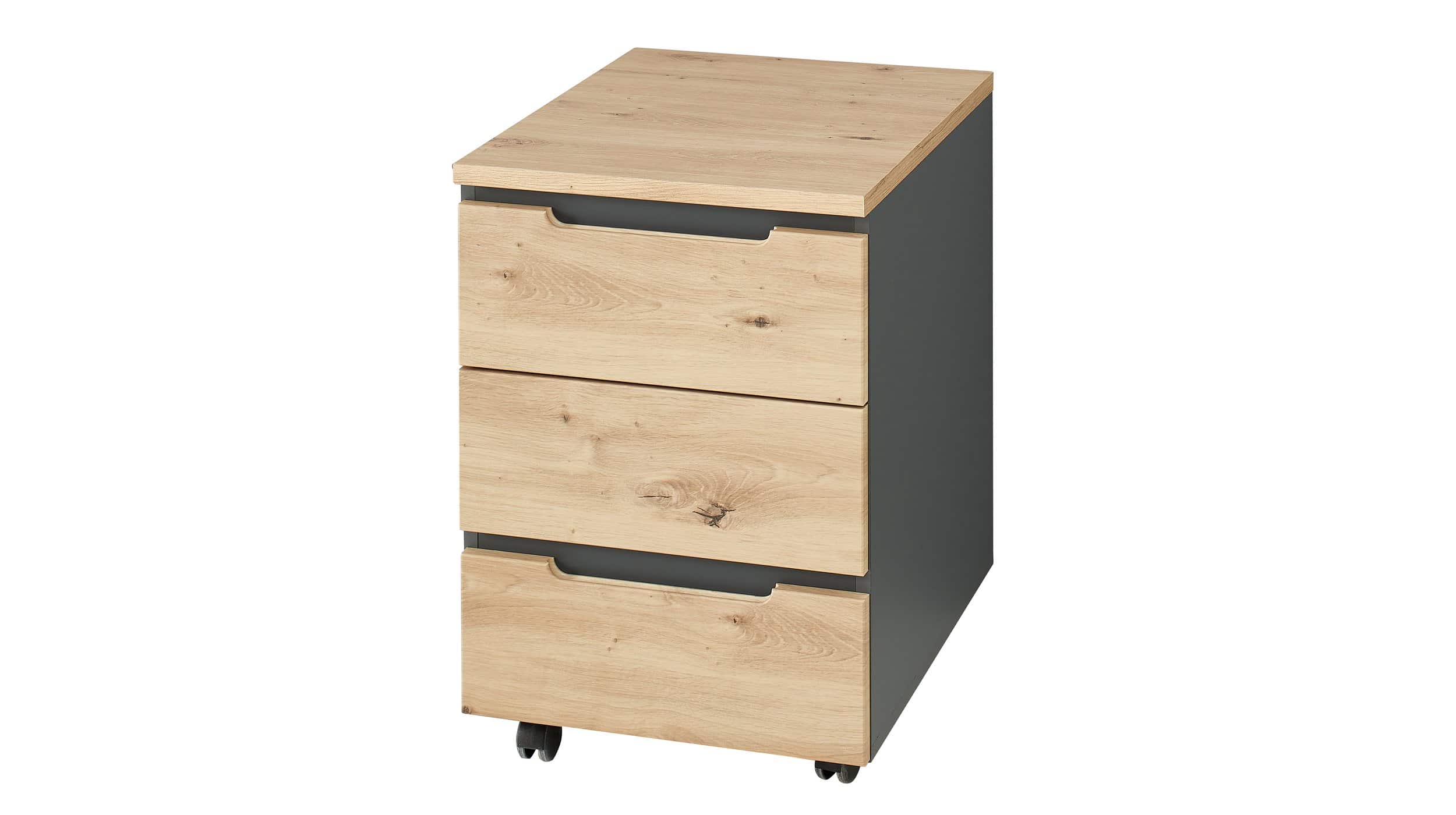 Rollcontainer Artisan Eiche 45 x 66 cm - MEMPHIS Rollcontainer Artisan Eiche 45 x 66 cm - MEMPHIS