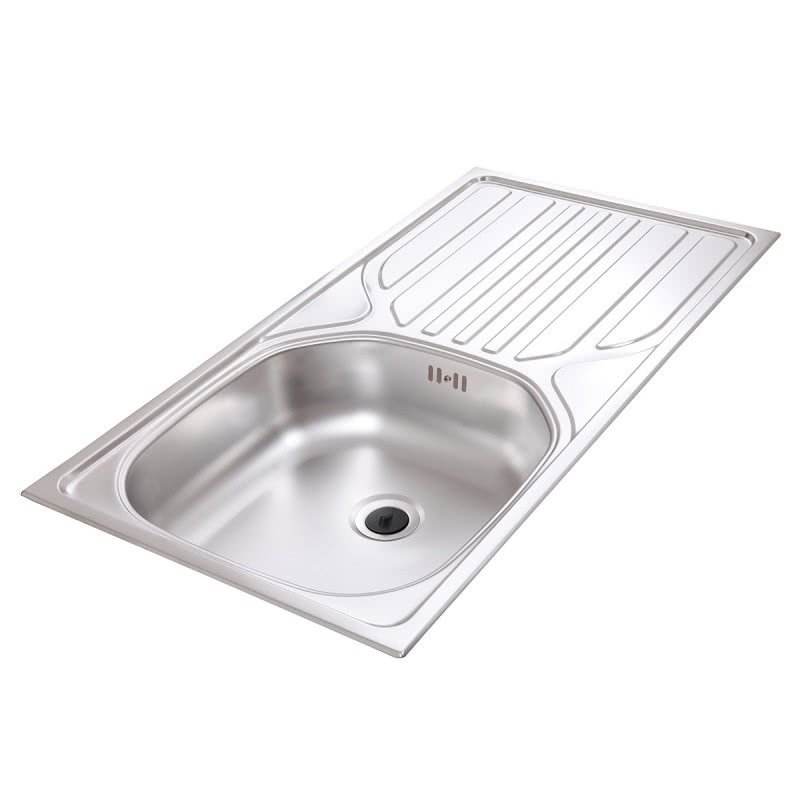 Inselküche 304,8 + 240,3 + 110 cm - mit Geräten - Küchenfronten Lack matt - CASCADA