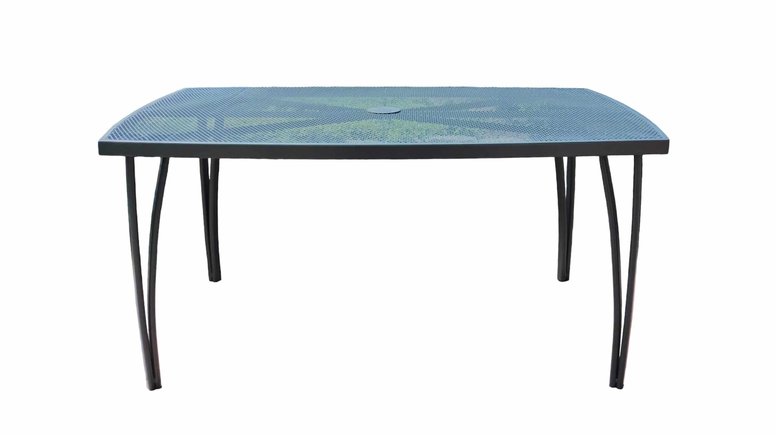 Gartentisch rechteckig 150 x 90 cm schwarz - BRIGHTON Gartentisch rechteckig 150 x 90 cm schwarz - BRIGHTON