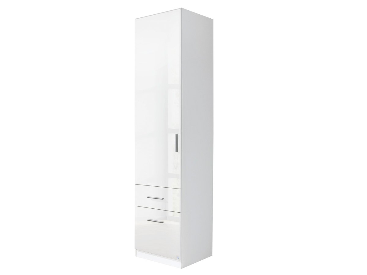 Kleiderschrank weiß hochglanz 47 cm - CELLE