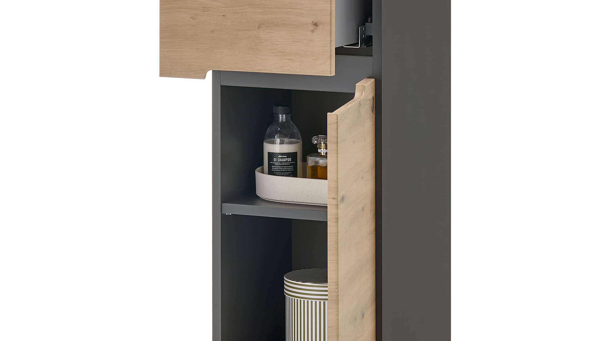 Bad Unterschrank Artisan Eiche - grau 30 cm - MEMPHIS