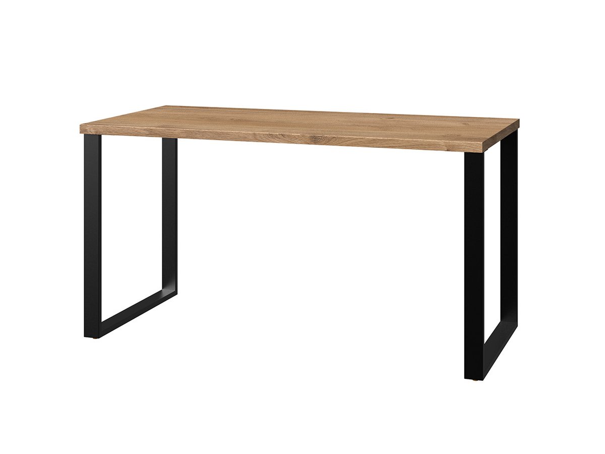 Schreibtisch Plankeneiche - Graphit 140 cm - LIVERPOOL Schreibtisch Plankeneiche - Graphit 140 cm - LIVERPOOL