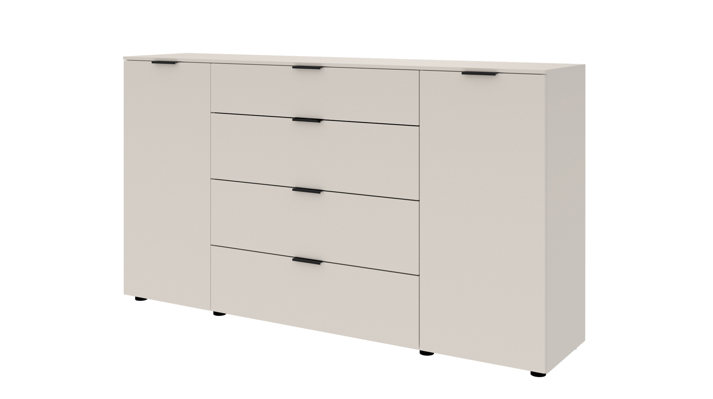Sideboard mit 4 Schubladen beige 180 cm - LINZ Sideboard mit 4 Schubladen beige 180 cm - LINZ