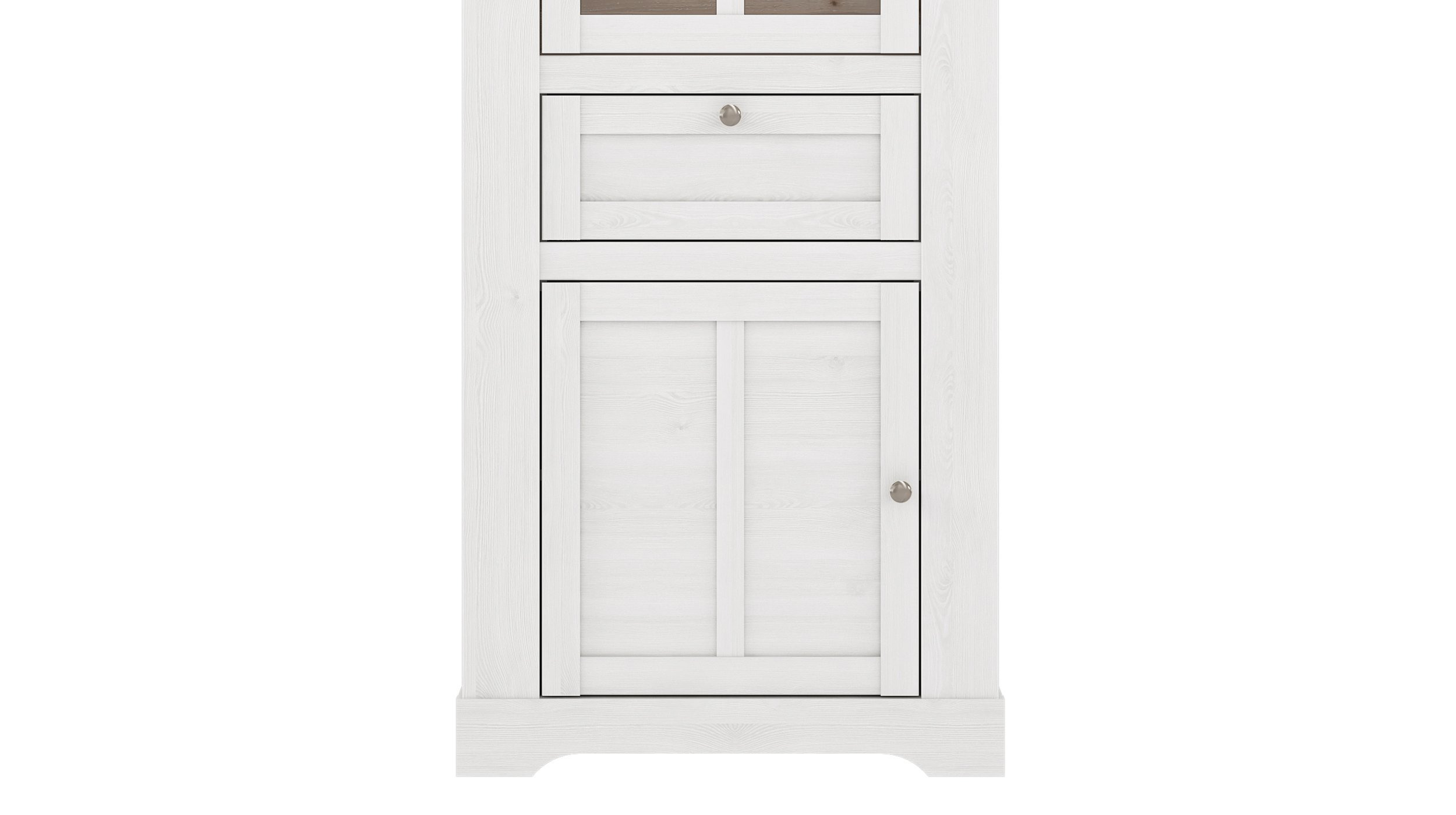 Vitrine Schneeeiche 210 cm mit LED - Beleuchtung - ILOPPA