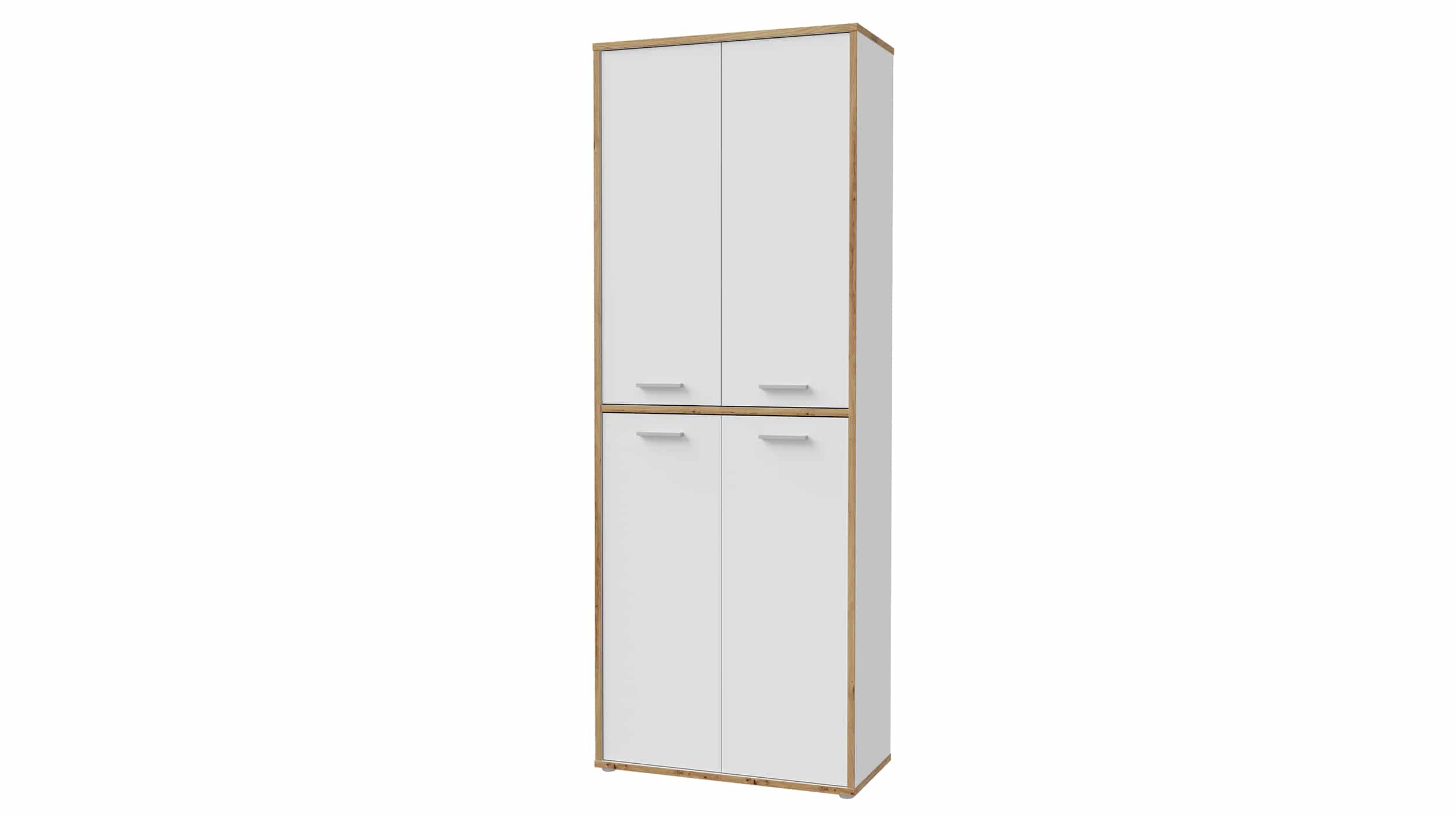 Mehrzweckschrank weiß - Artisan Eiche 226 cm - KEFLAVIK Mehrzweckschrank Artisan Eiche - weiß 226 cm - KEFLAVIK