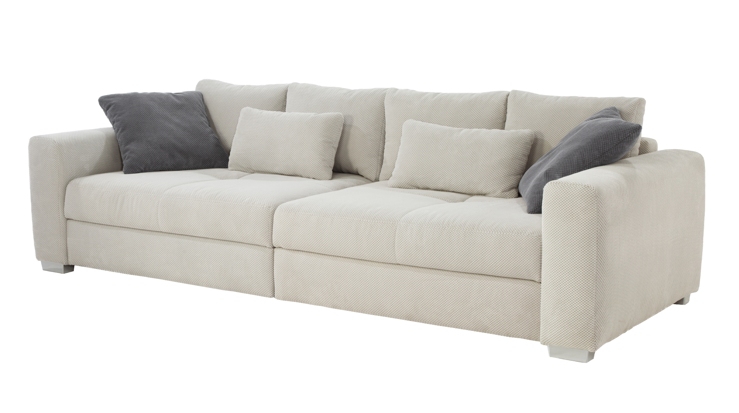 Big Sofa Cord mit Federkern beige 287 cm - MARA Big Sofa Cord mit Federkern beige 287 cm - MARA
