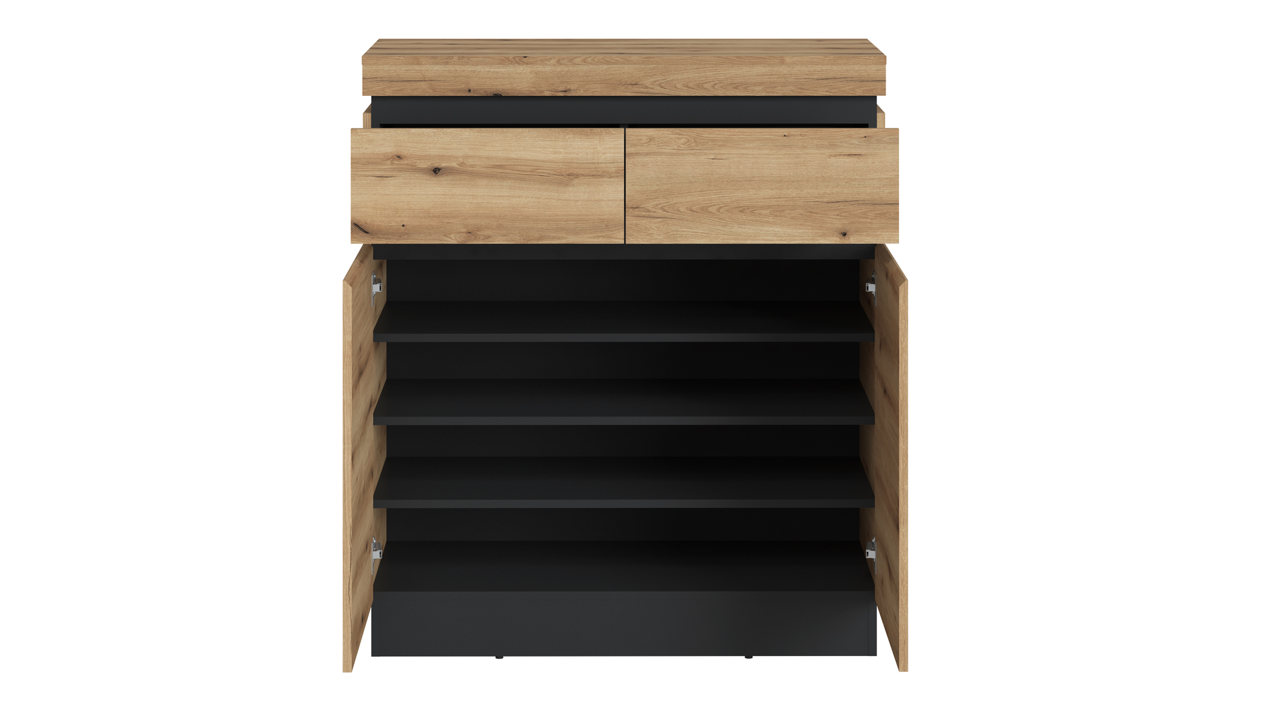 Garderobenkommode Coast Evoke Eiche - grau 101 cm - CORTE