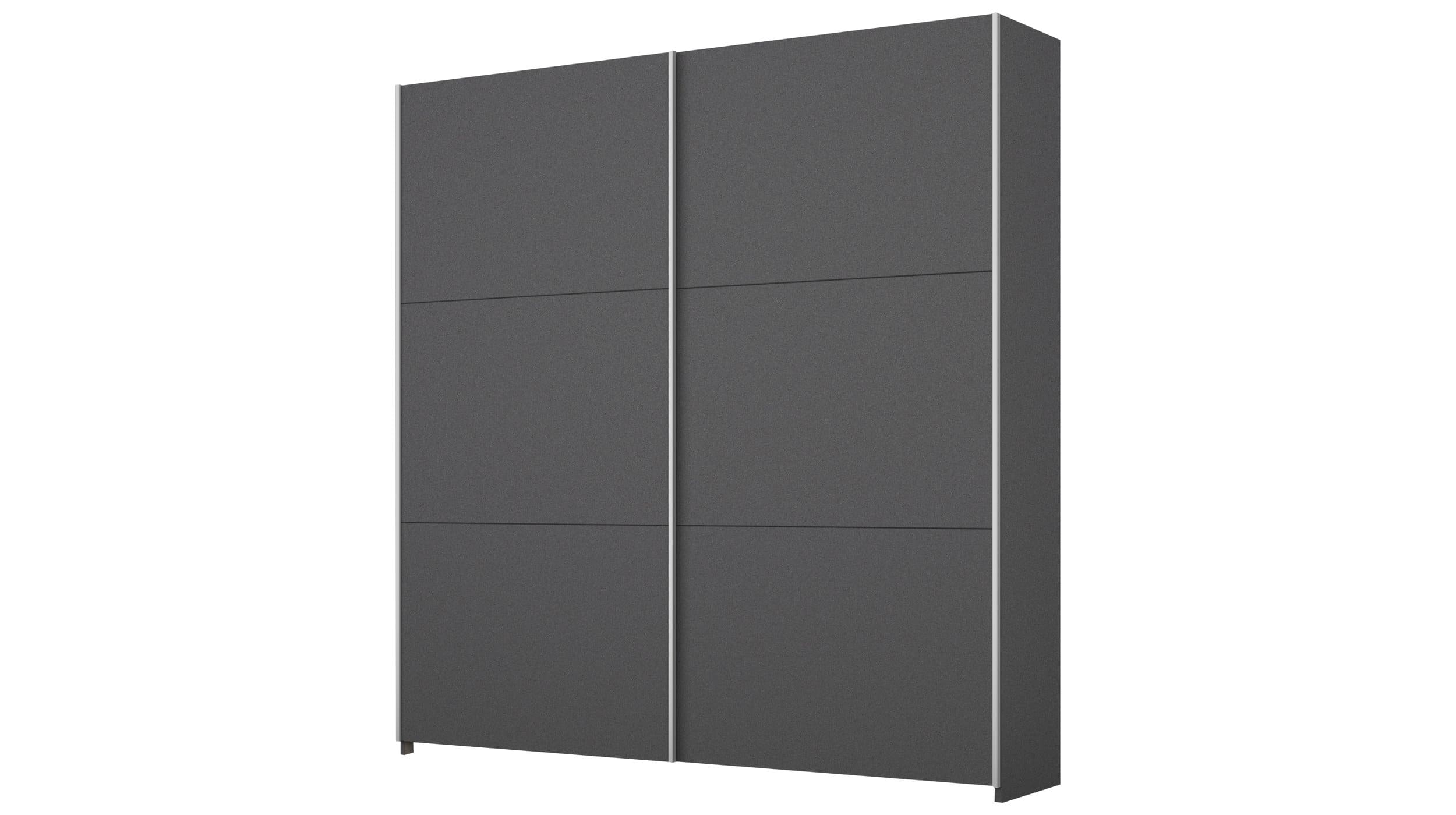 Schwebetürenschrank grau - 175 cm - von rauch - AURELIA Schwebetürenschrank grau 175 cm 2-türig - AURELIA