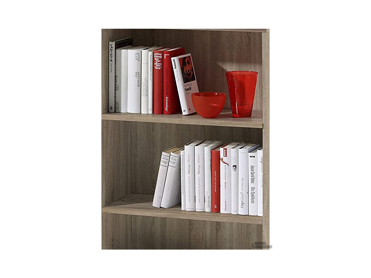 Bücherregal Standregal Sonoma Eiche 60 x 106 cm - 2 Einlegeböden - LILLY